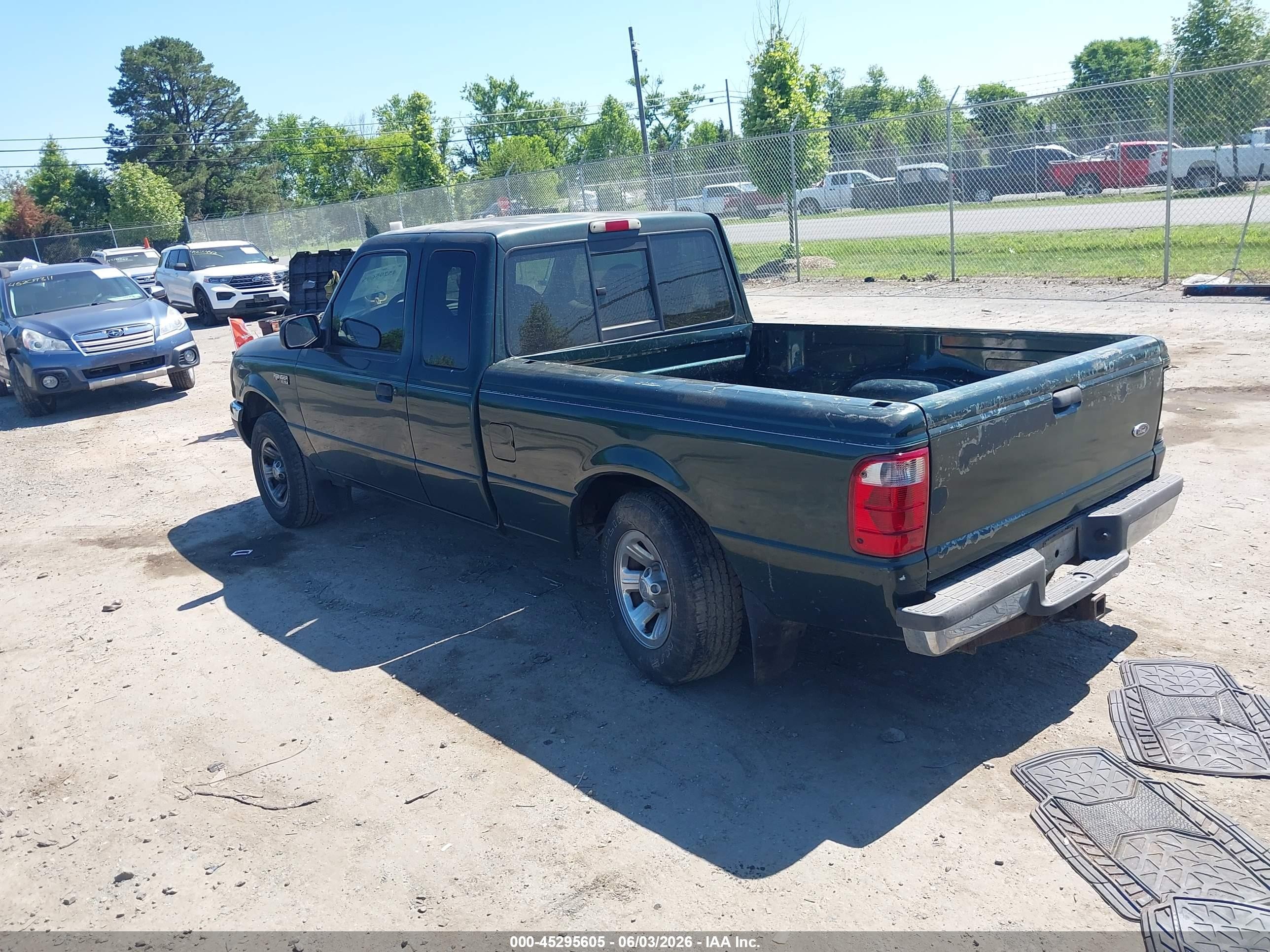 2002 Ford Ranger Xlt Green vin: 1FTYR44E82TA11867