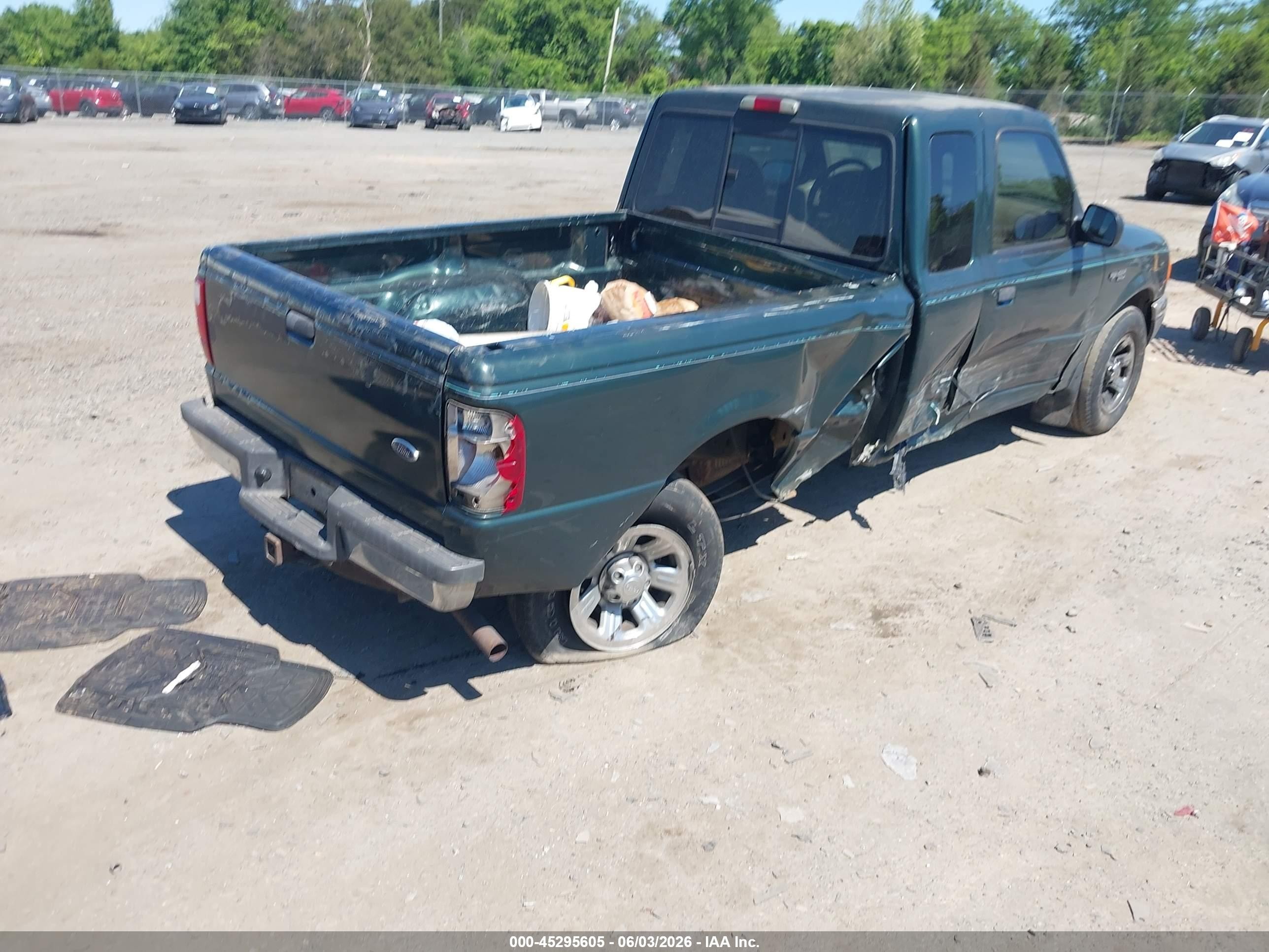 2002 Ford Ranger Xlt Green vin: 1FTYR44E82TA11867