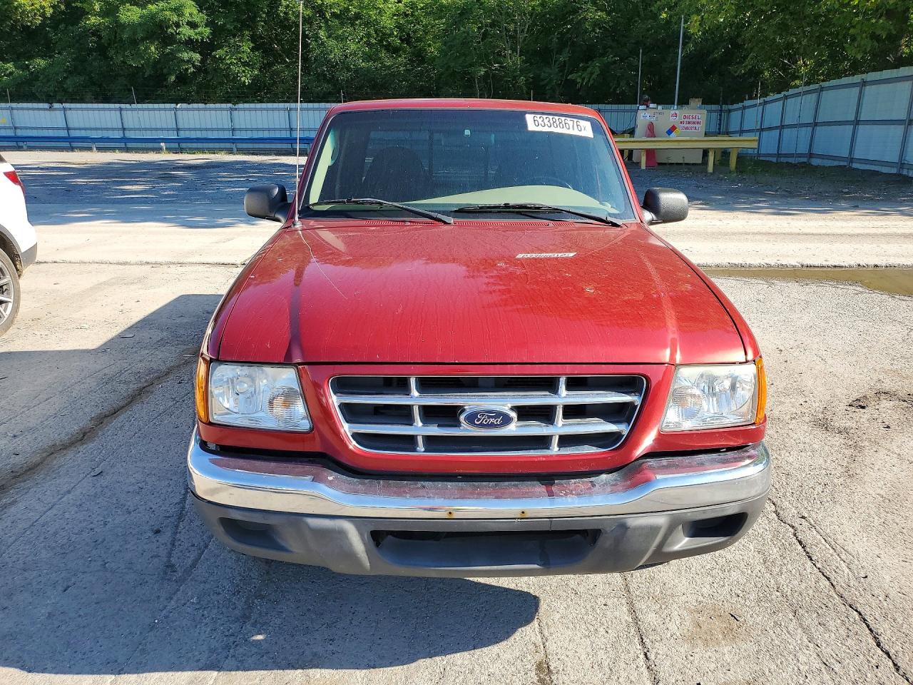 2003 Ford Ranger Super Cab Red vin: 1FTYR44E83TA09487