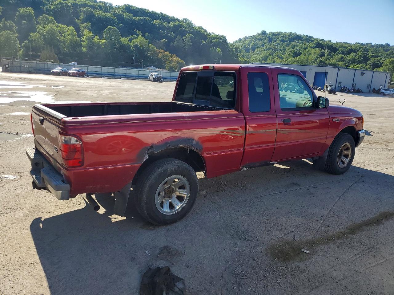 2003 Ford Ranger Super Cab Red vin: 1FTYR44E83TA09487