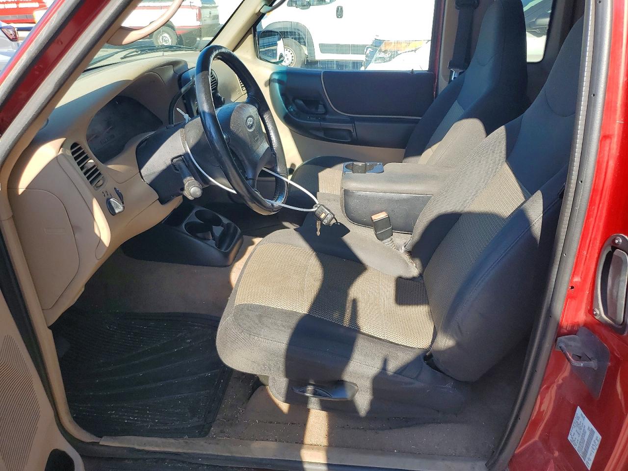 2003 Ford Ranger Super Cab Red vin: 1FTYR44E83TA09487