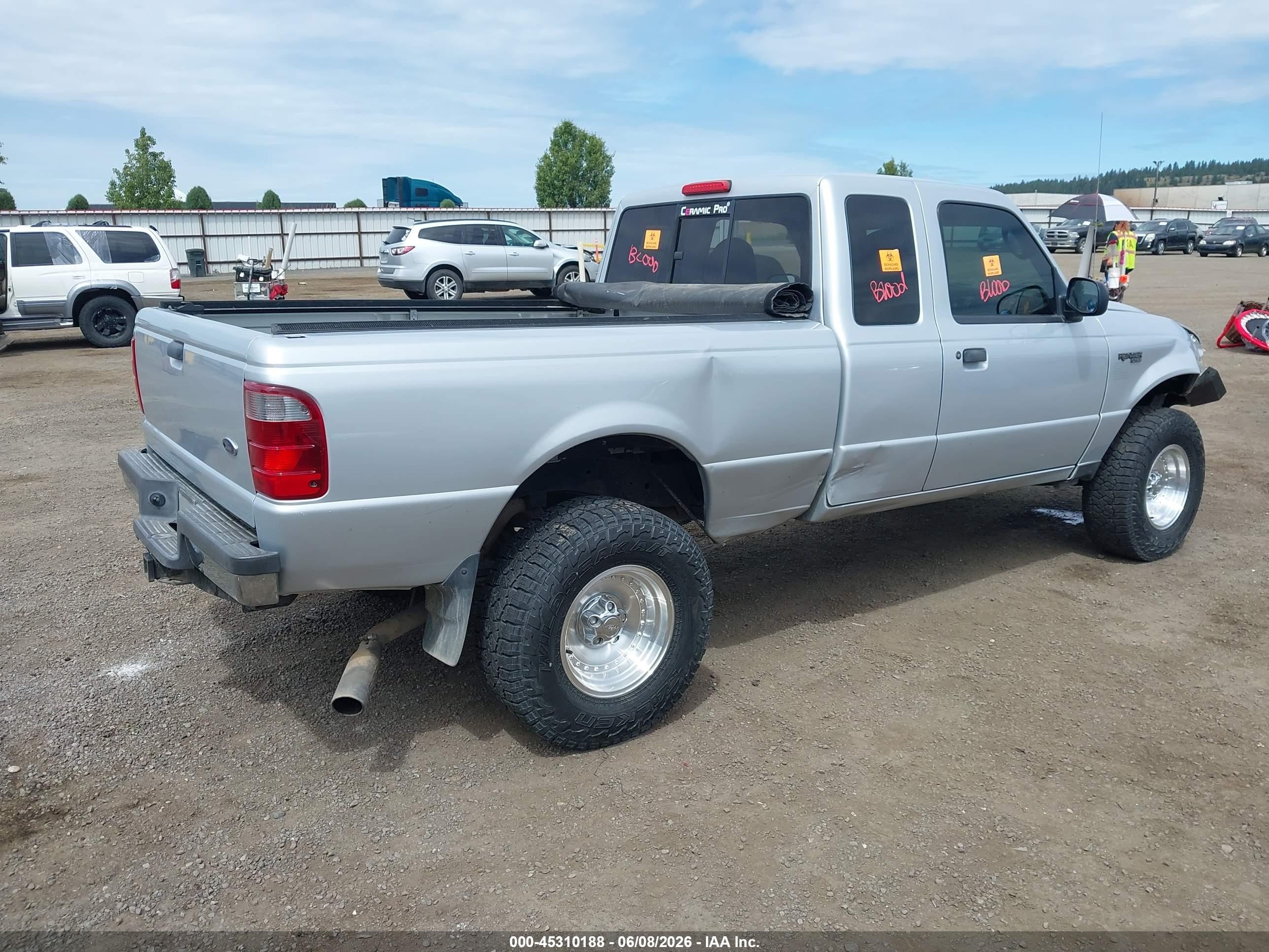 2003 Ford Ranger Xlt Silver vin: 1FTYR44E93PB29100