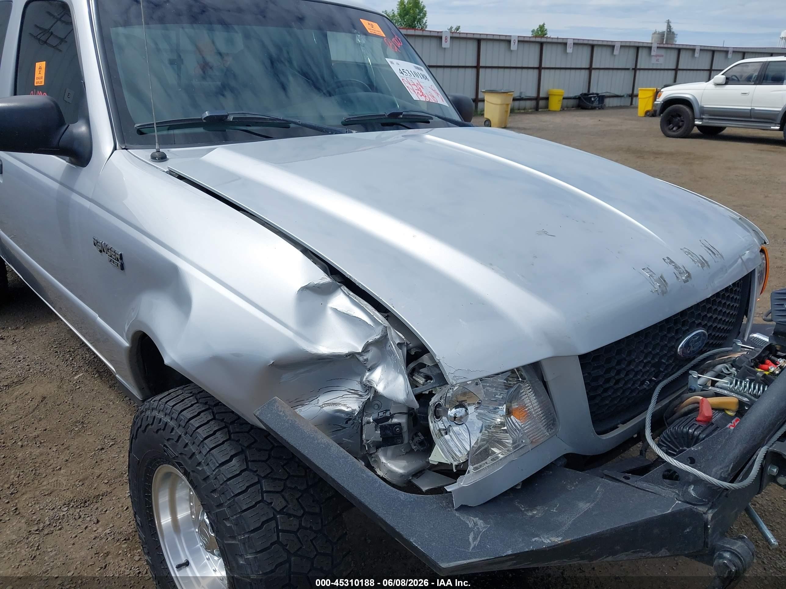 2003 Ford Ranger Xlt Silver vin: 1FTYR44E93PB29100