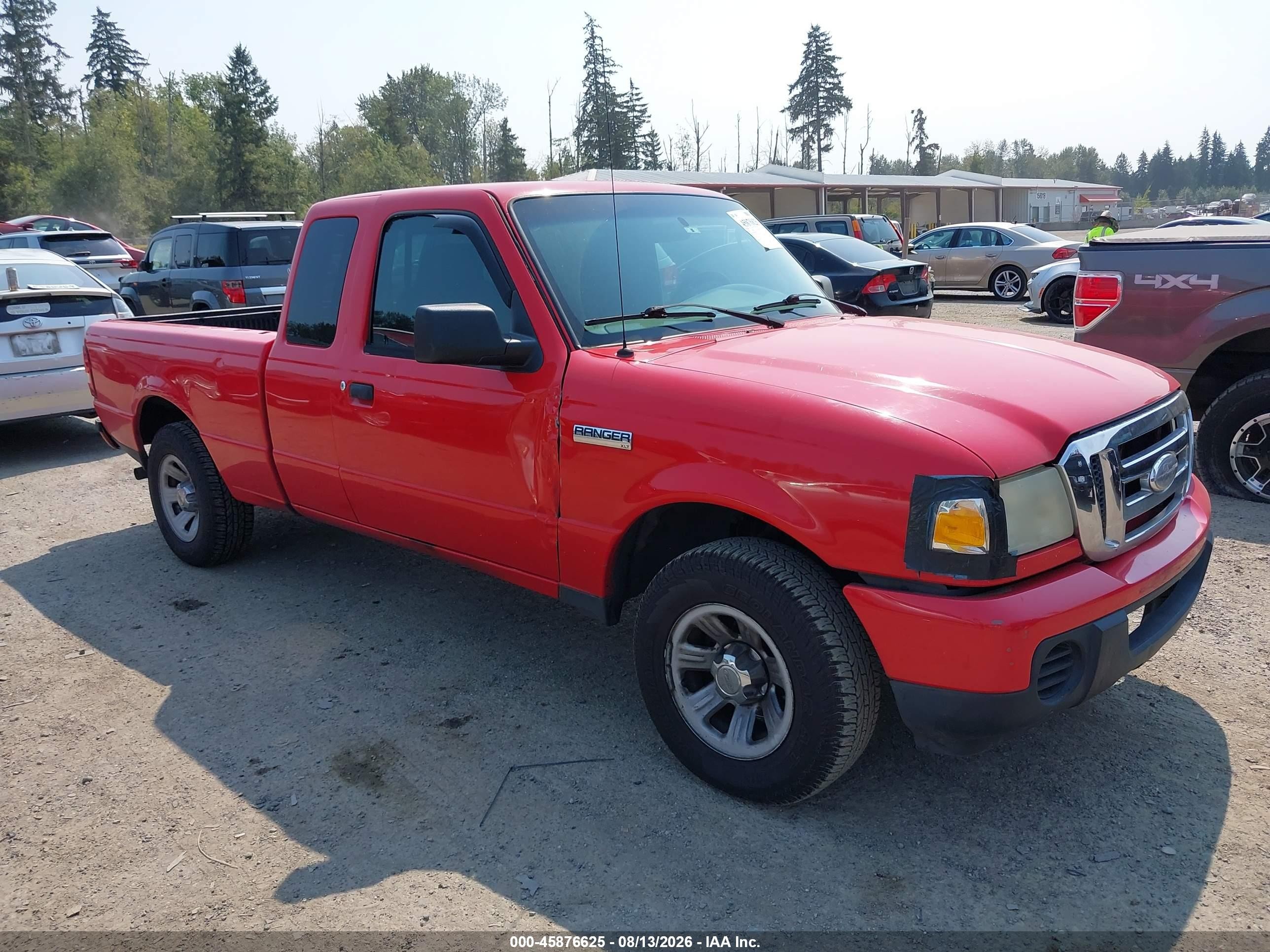 2008 Ford Ranger Sport/xlt Red vin: 1FTYR44E98PA36083