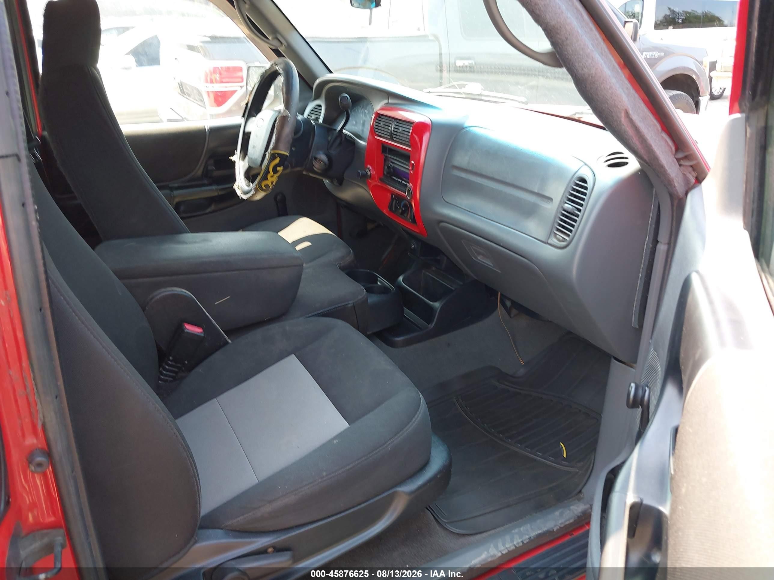 2008 Ford Ranger Sport/xlt Red vin: 1FTYR44E98PA36083
