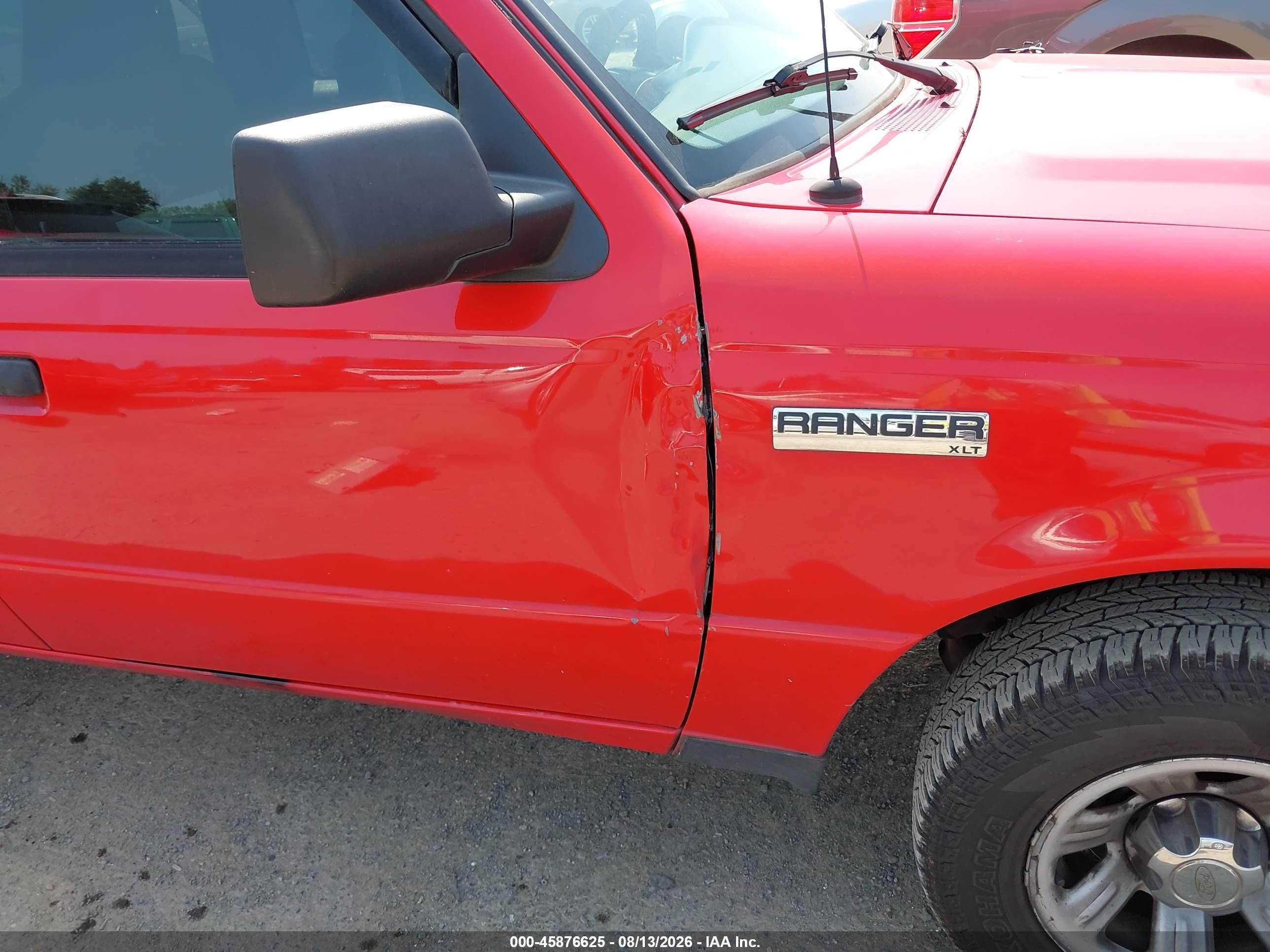 2008 Ford Ranger Sport/xlt Red vin: 1FTYR44E98PA36083