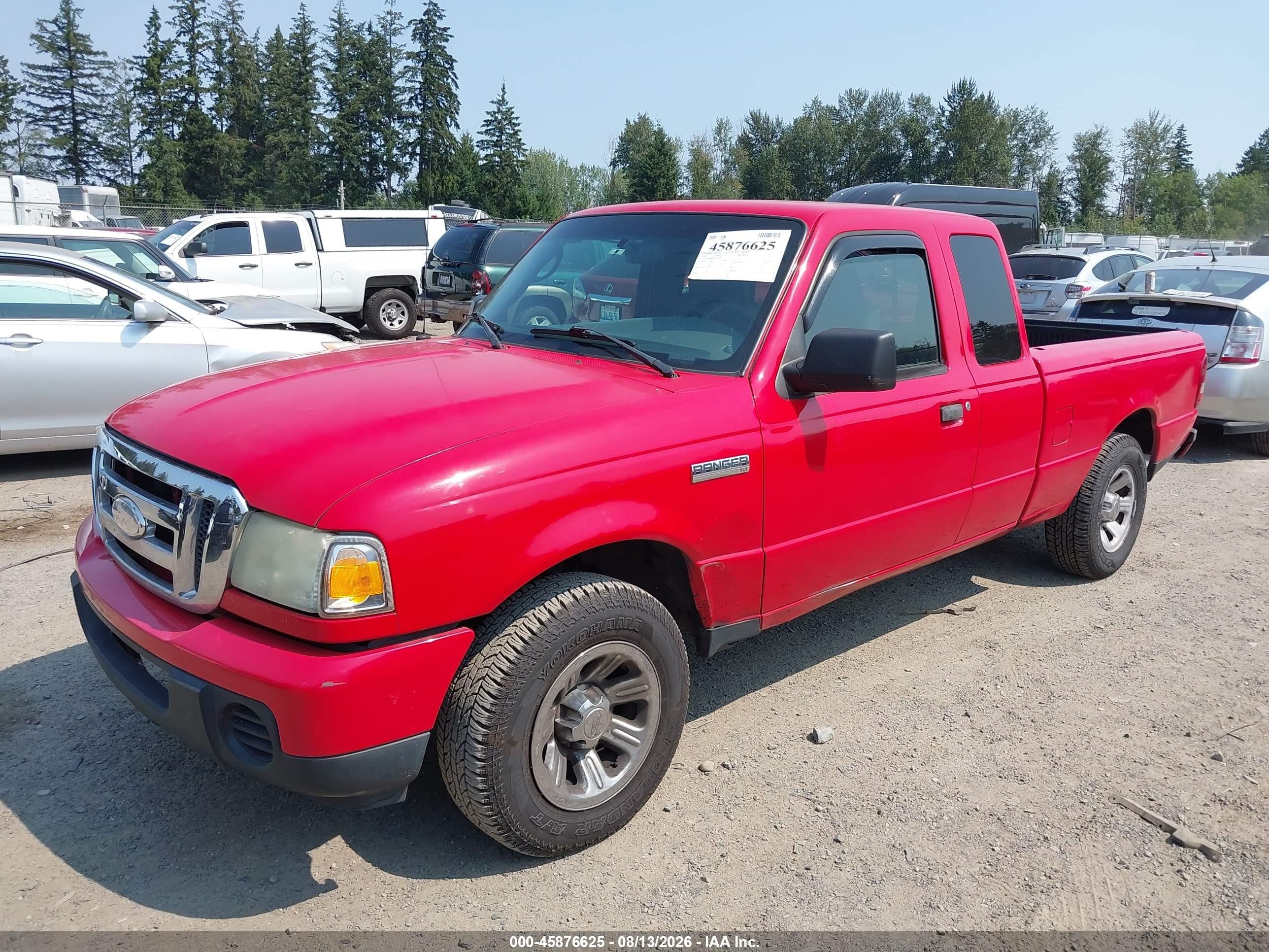 2008 Ford Ranger Sport/xlt Red vin: 1FTYR44E98PA36083