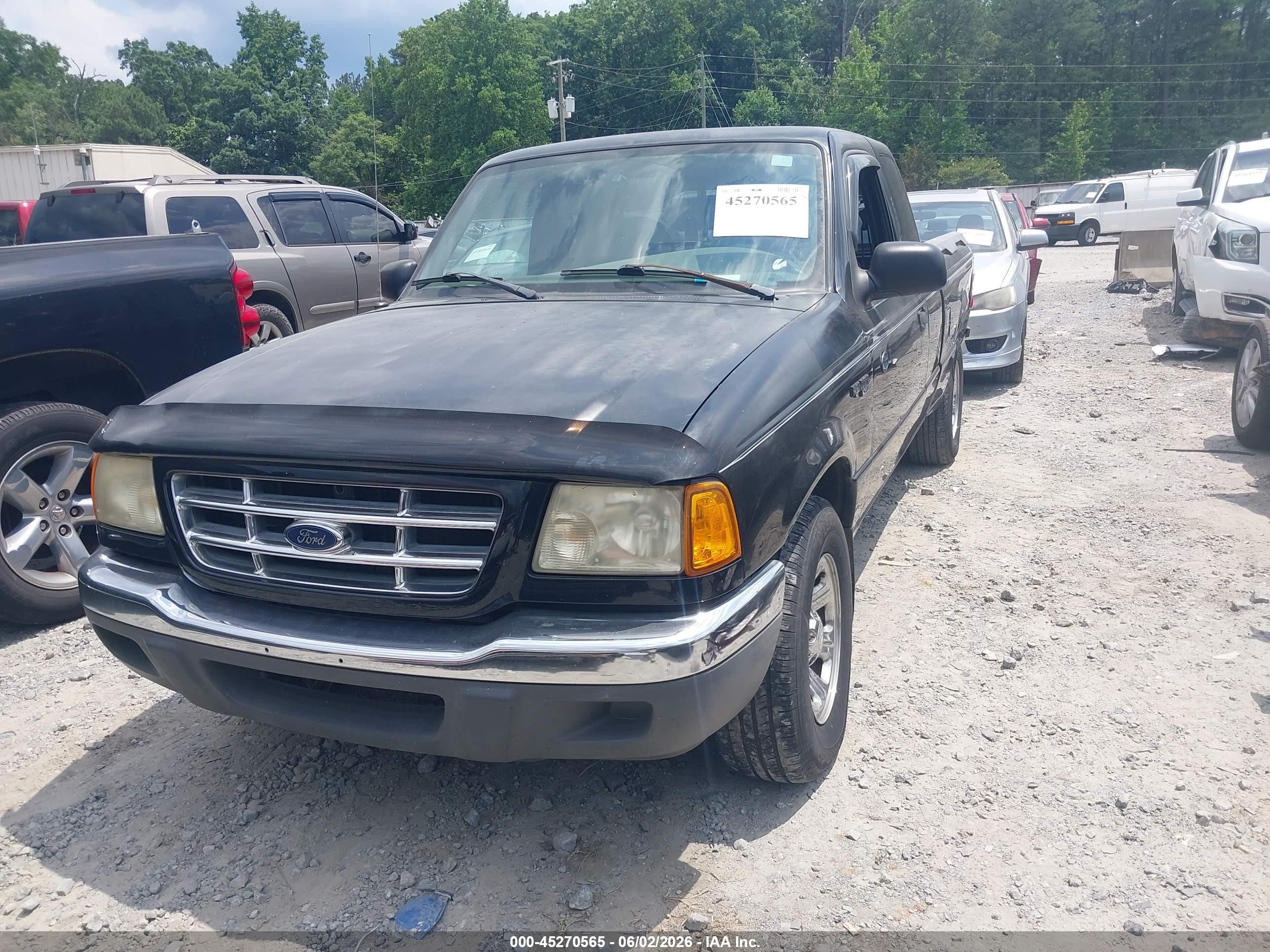 2002 Ford Ranger Edge/tremor/xlt Black vin: 1FTYR44U02PA13936