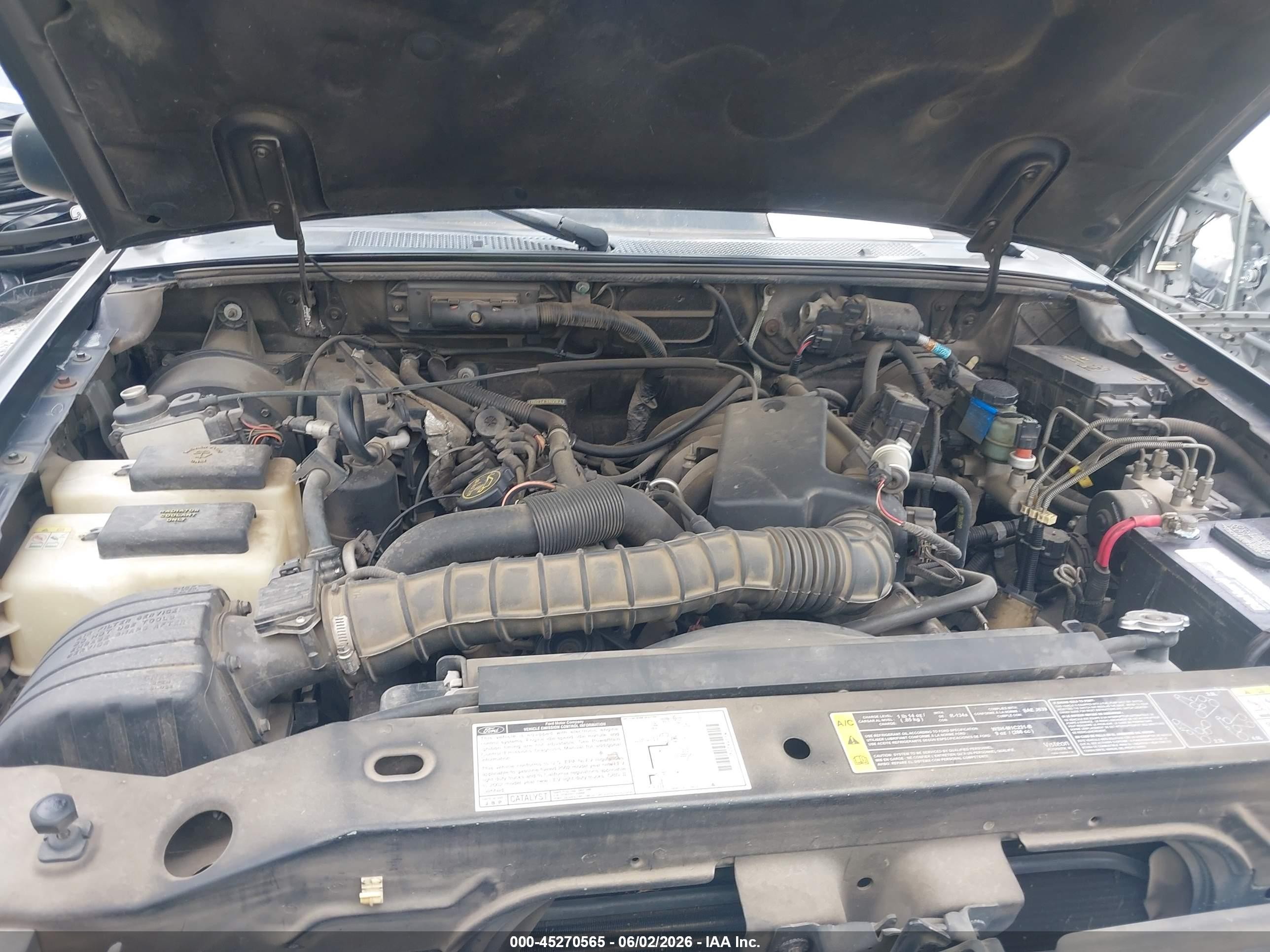 2002 Ford Ranger Edge/tremor/xlt Black vin: 1FTYR44U02PA13936