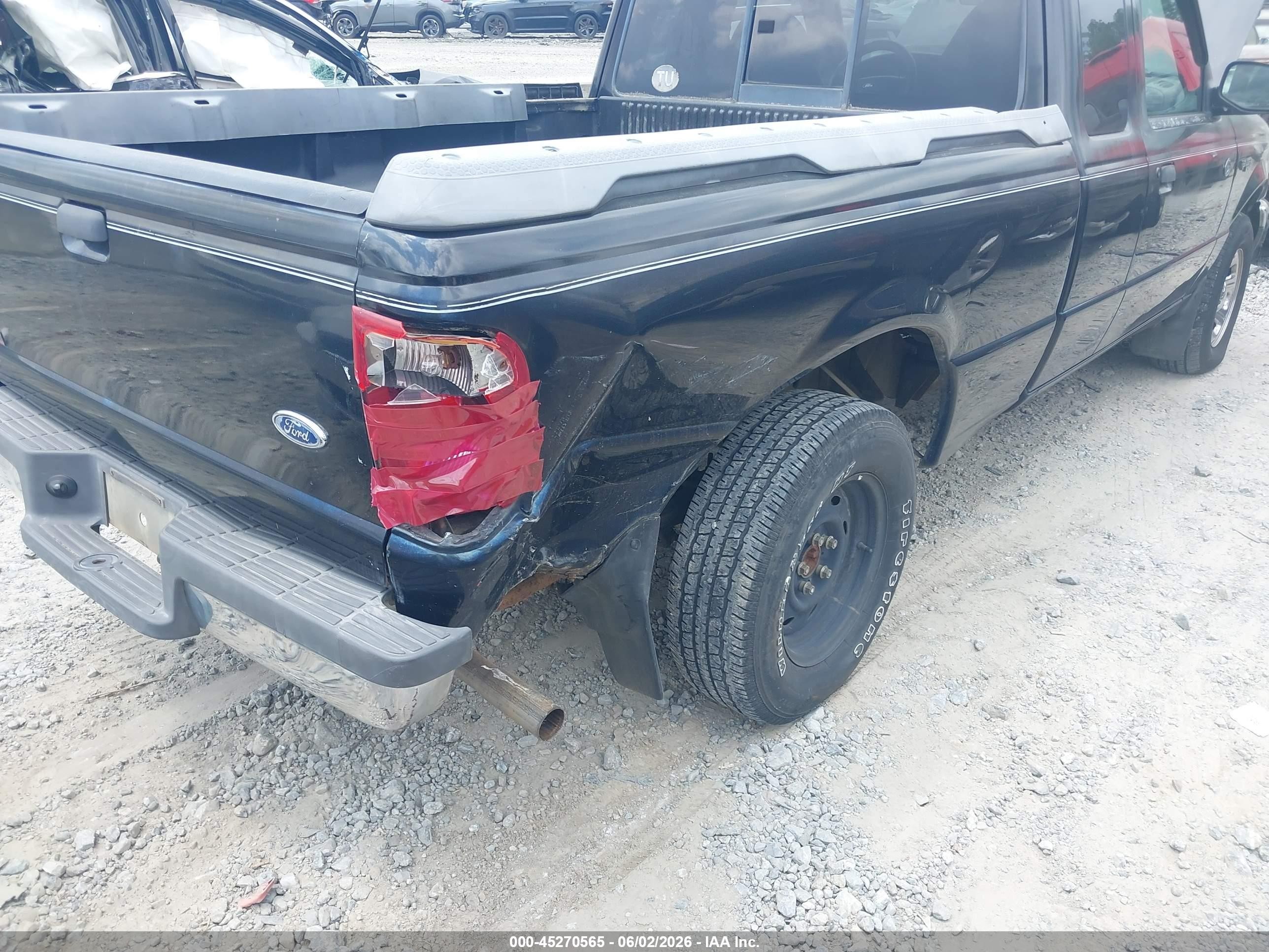 2002 Ford Ranger Edge/tremor/xlt Black vin: 1FTYR44U02PA13936