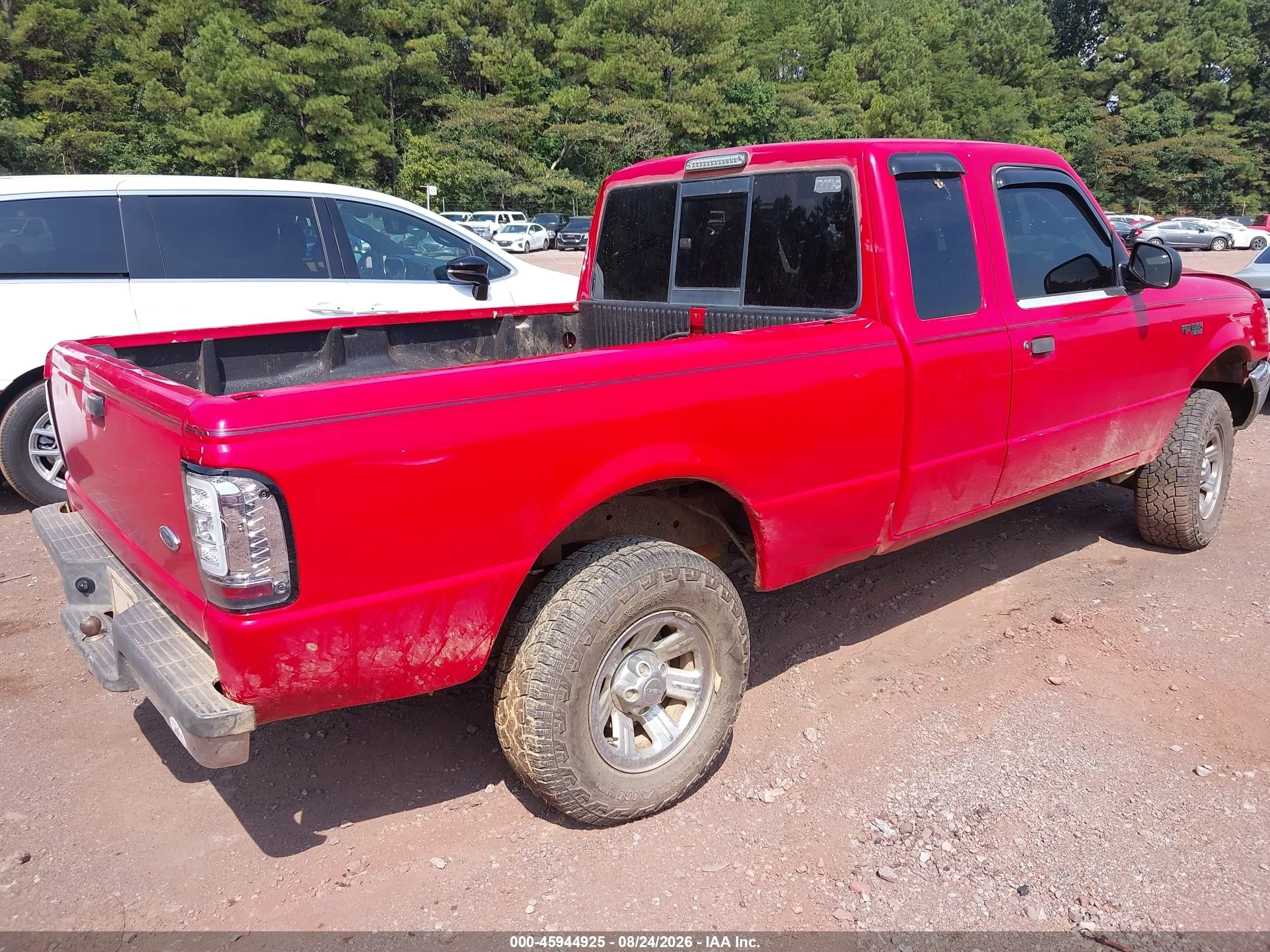 2002 Ford Ranger Edge/tremor/xlt Red vin: 1FTYR44U02PA47908