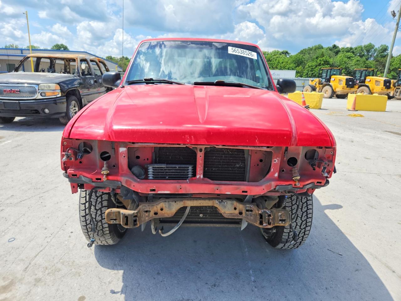 2002 Ford Ranger Super Cab Red vin: 1FTYR44U02PA51246
