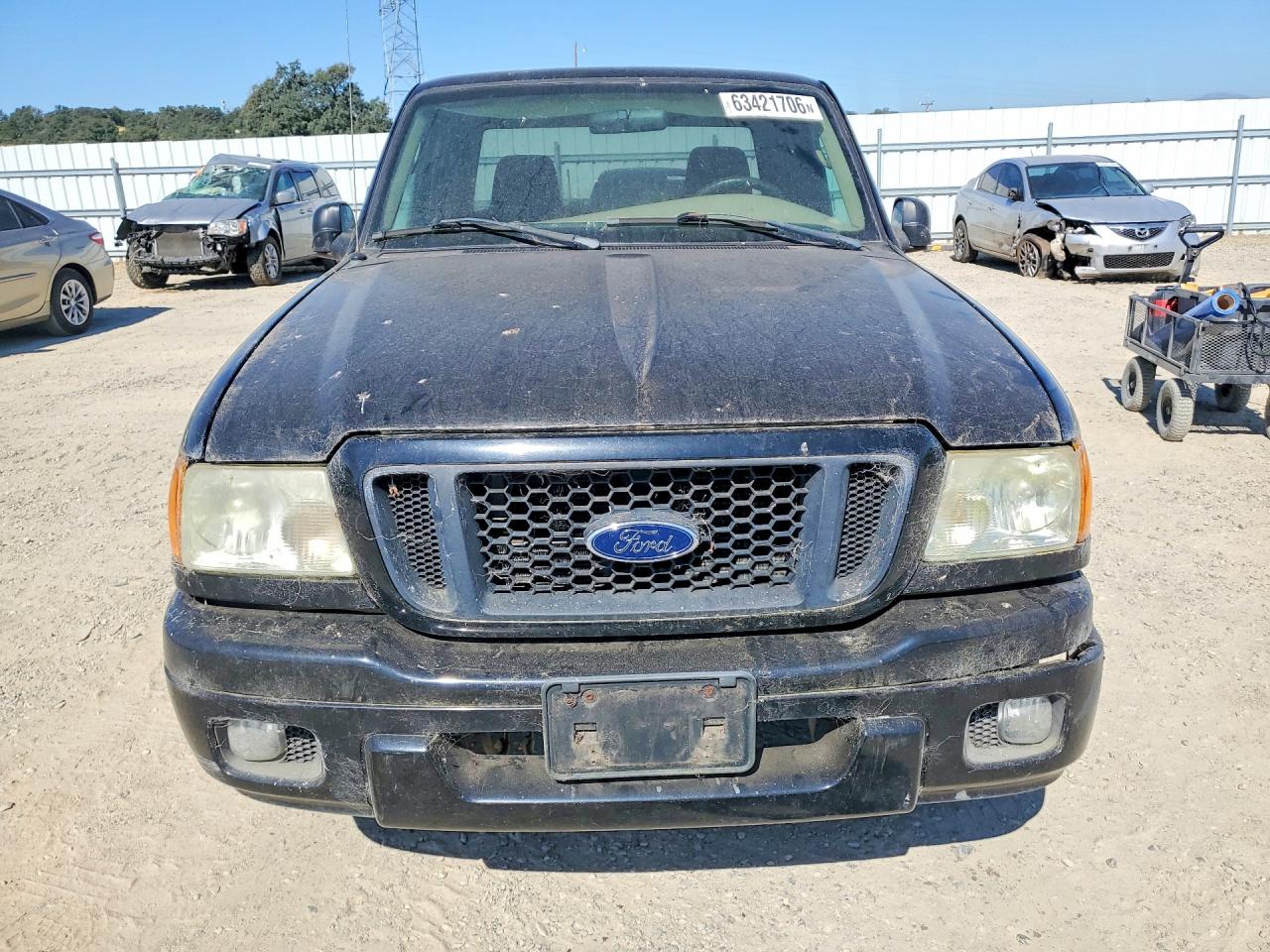 2004 Ford Ranger Super Cab Black vin: 1FTYR44U04PB44478