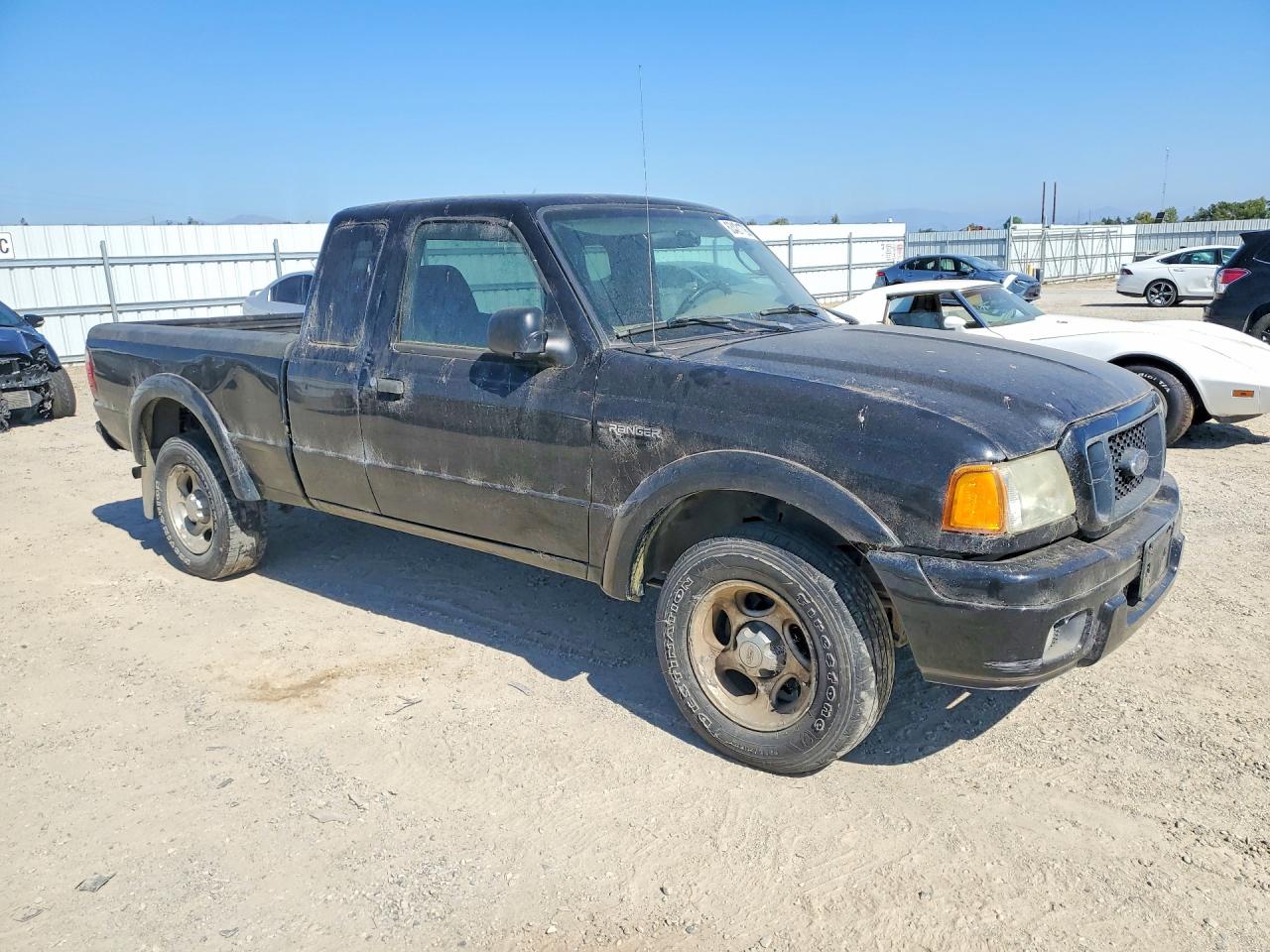 2004 Ford Ranger Super Cab Black vin: 1FTYR44U04PB44478