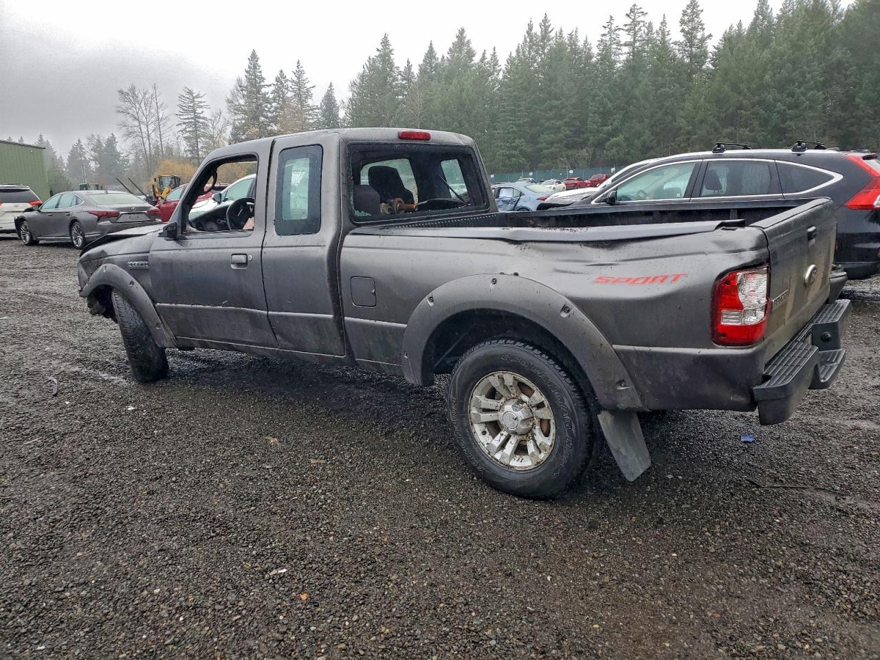 2007 Ford Ranger Super Cab Gray vin: 1FTYR44U07PA09702