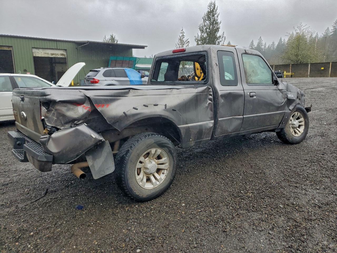2007 Ford Ranger Super Cab Gray vin: 1FTYR44U07PA09702