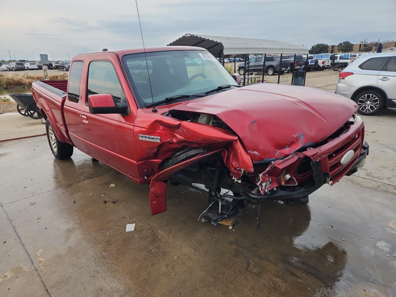2007 Ford Ranger Super Cab Red vin: 1FTYR44U07PA82780