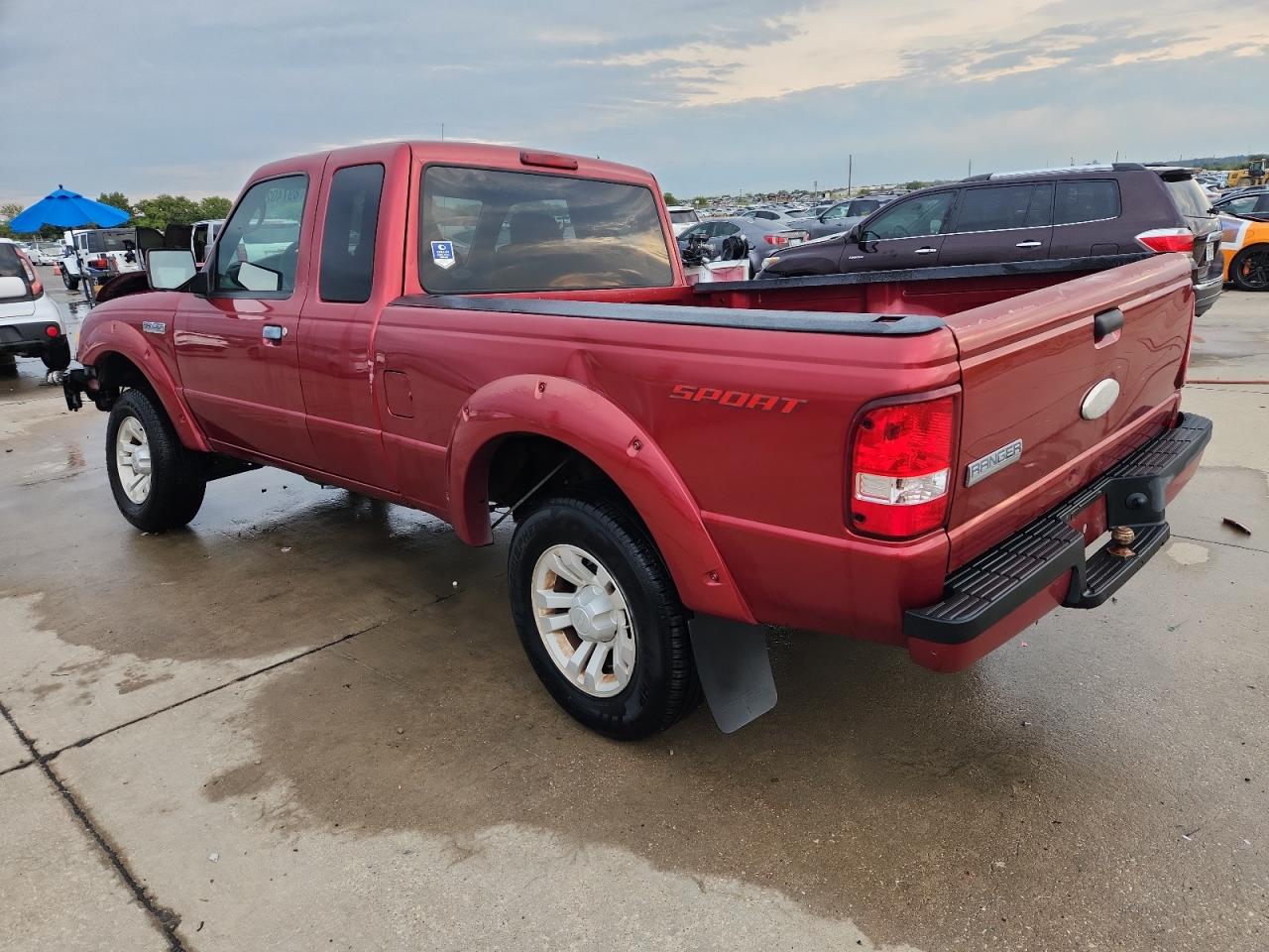 2007 Ford Ranger Super Cab Red vin: 1FTYR44U07PA82780