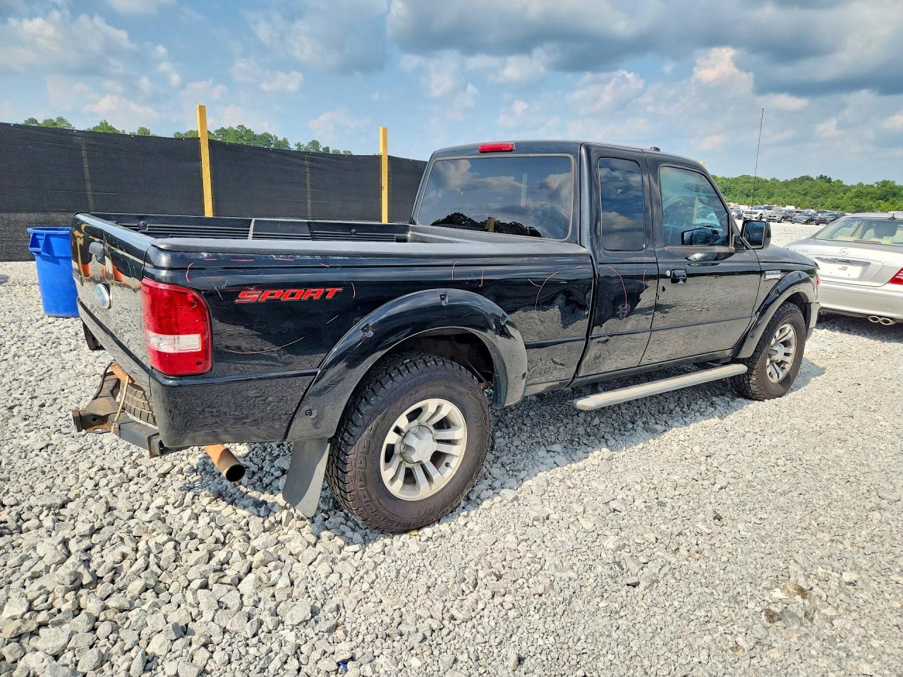 2008 Ford Ranger Super Cab Black vin: 1FTYR44U08PA15971
