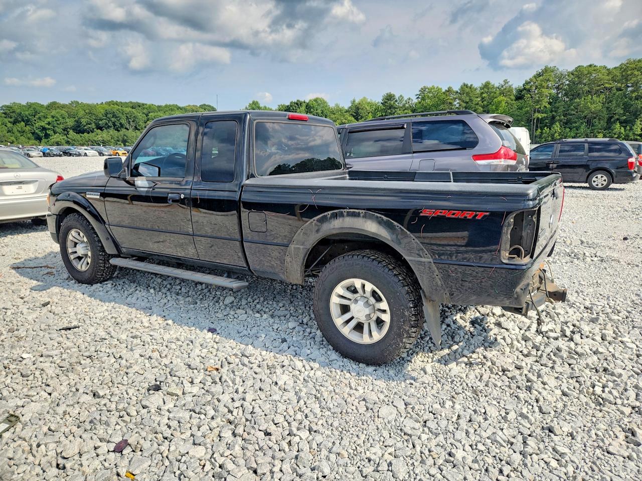 2008 Ford Ranger Super Cab Black vin: 1FTYR44U08PA15971