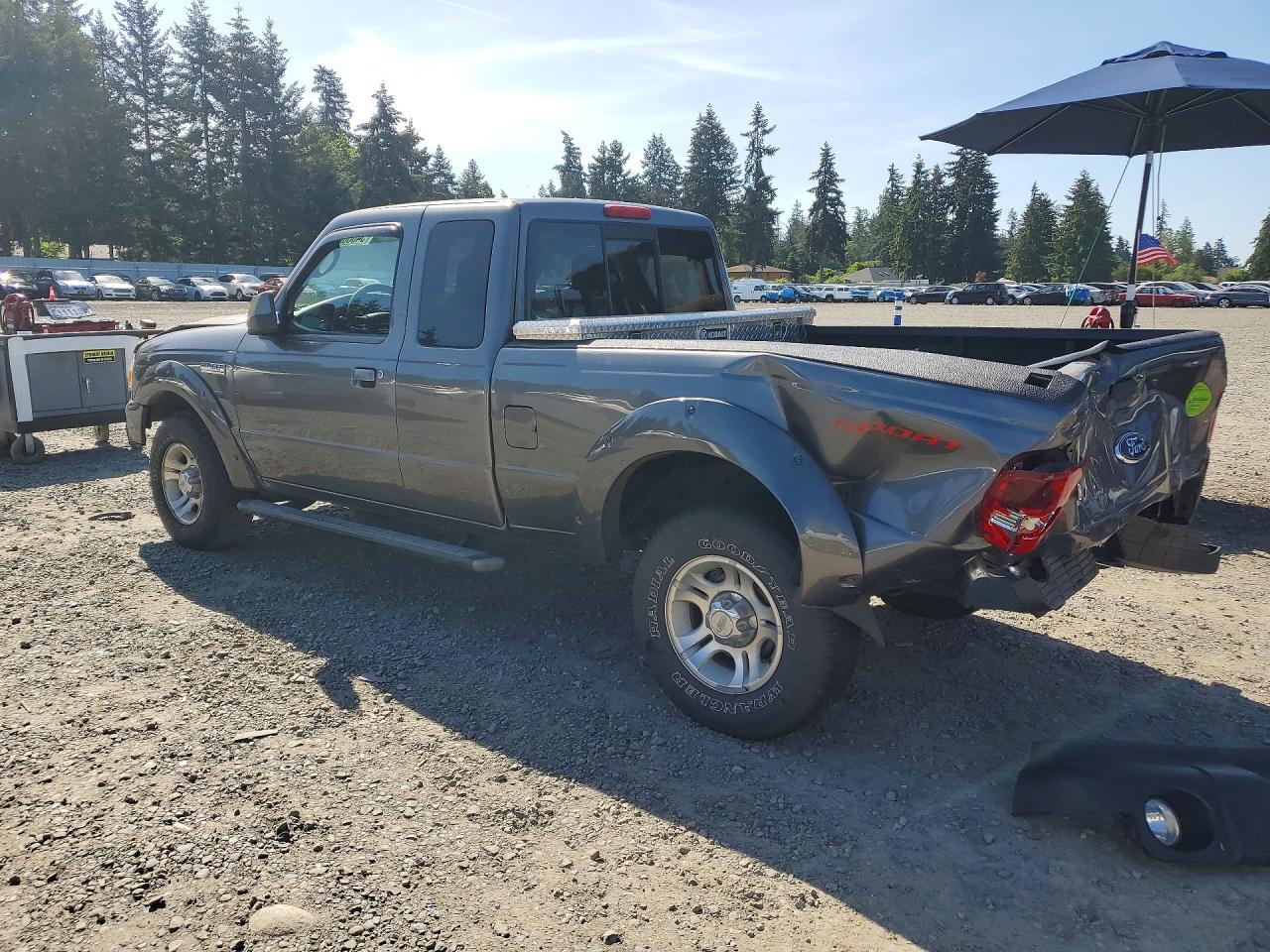 2008 Ford Ranger Super Cab Gray vin: 1FTYR44U08PA26128