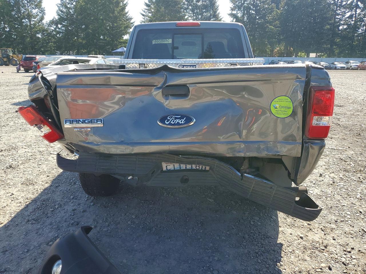 2008 Ford Ranger Super Cab Gray vin: 1FTYR44U08PA26128