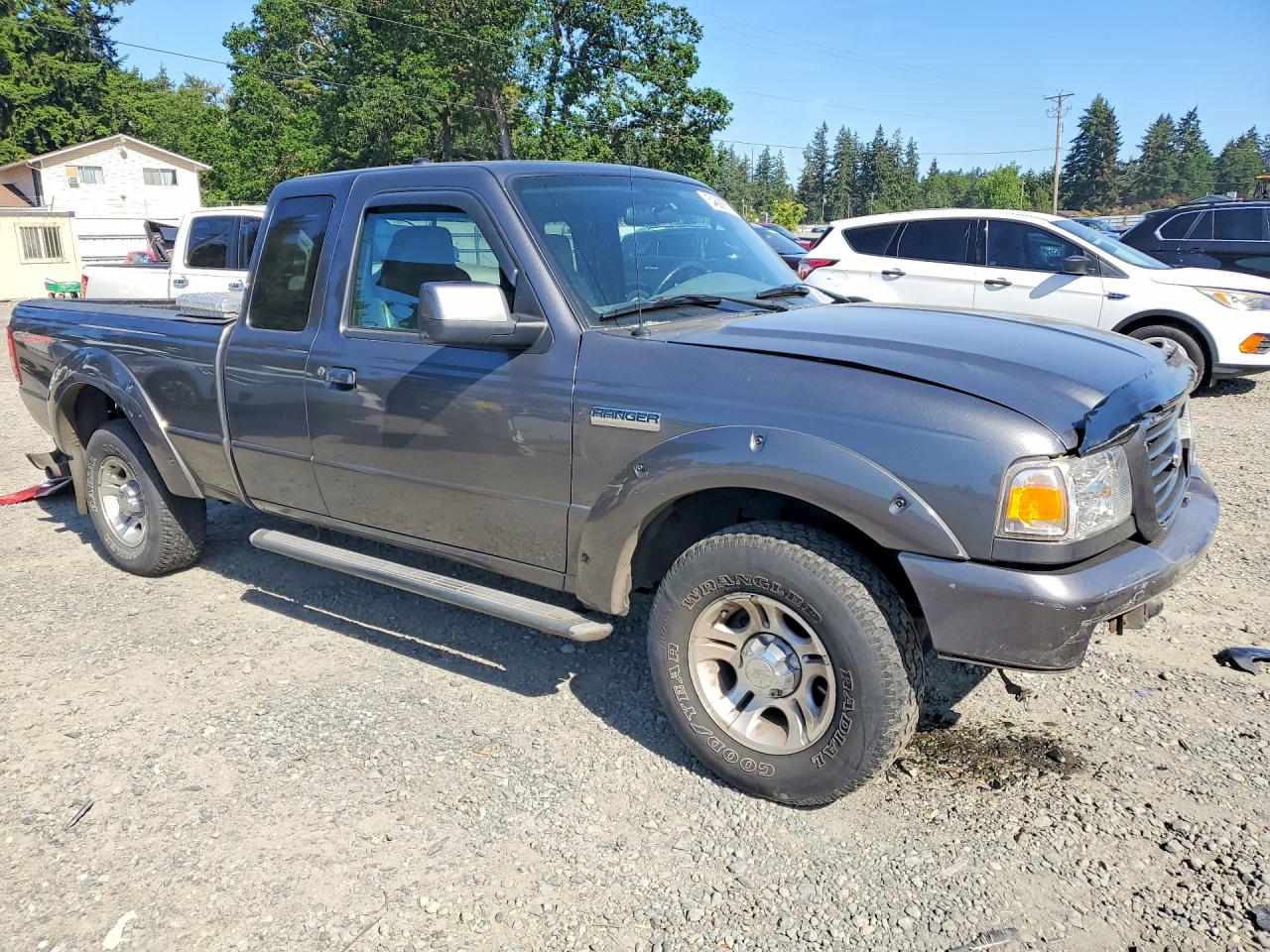 2008 Ford Ranger Super Cab Gray vin: 1FTYR44U08PA26128