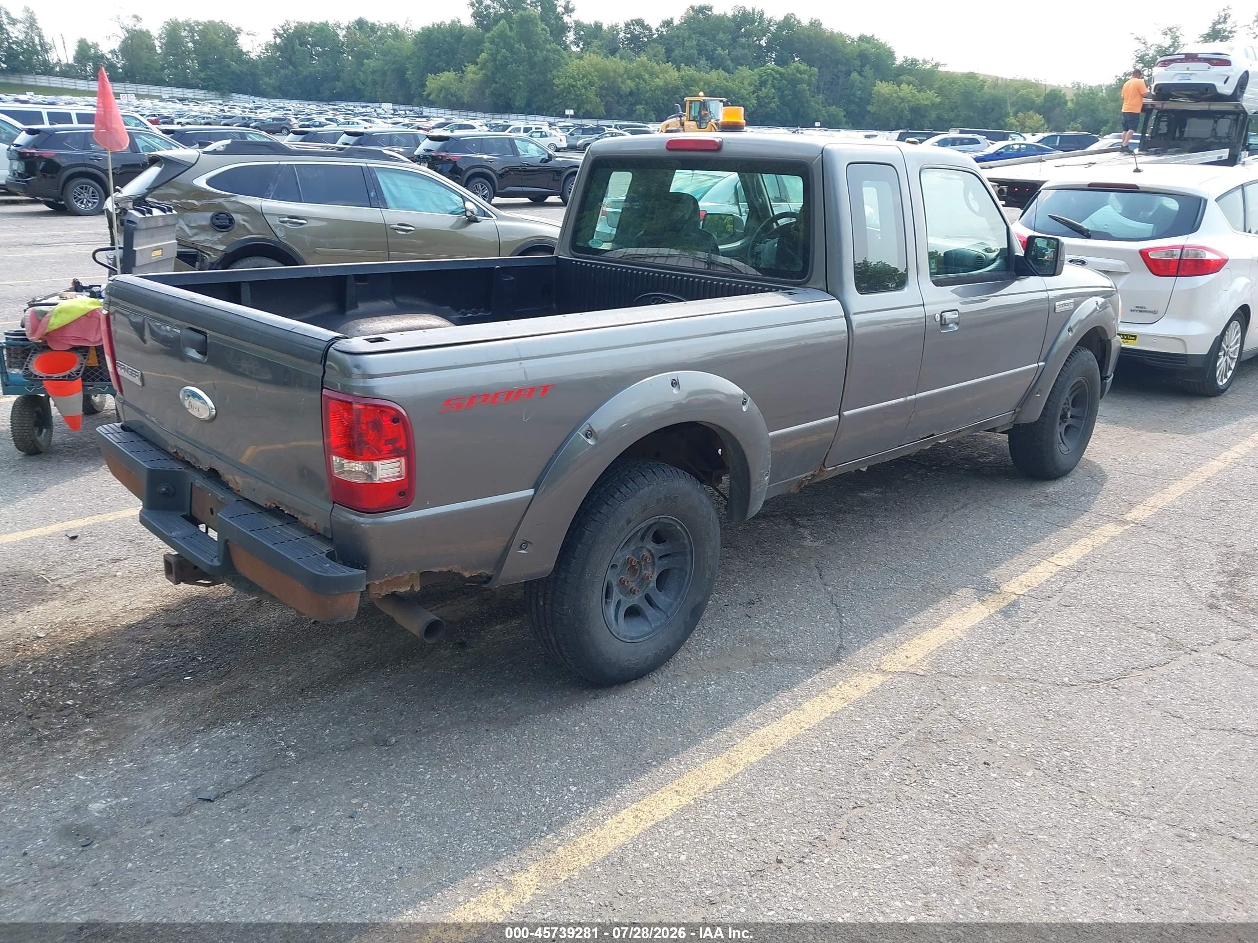 2008 Ford Ranger Sport/xlt Black vin: 1FTYR44U08PA37405