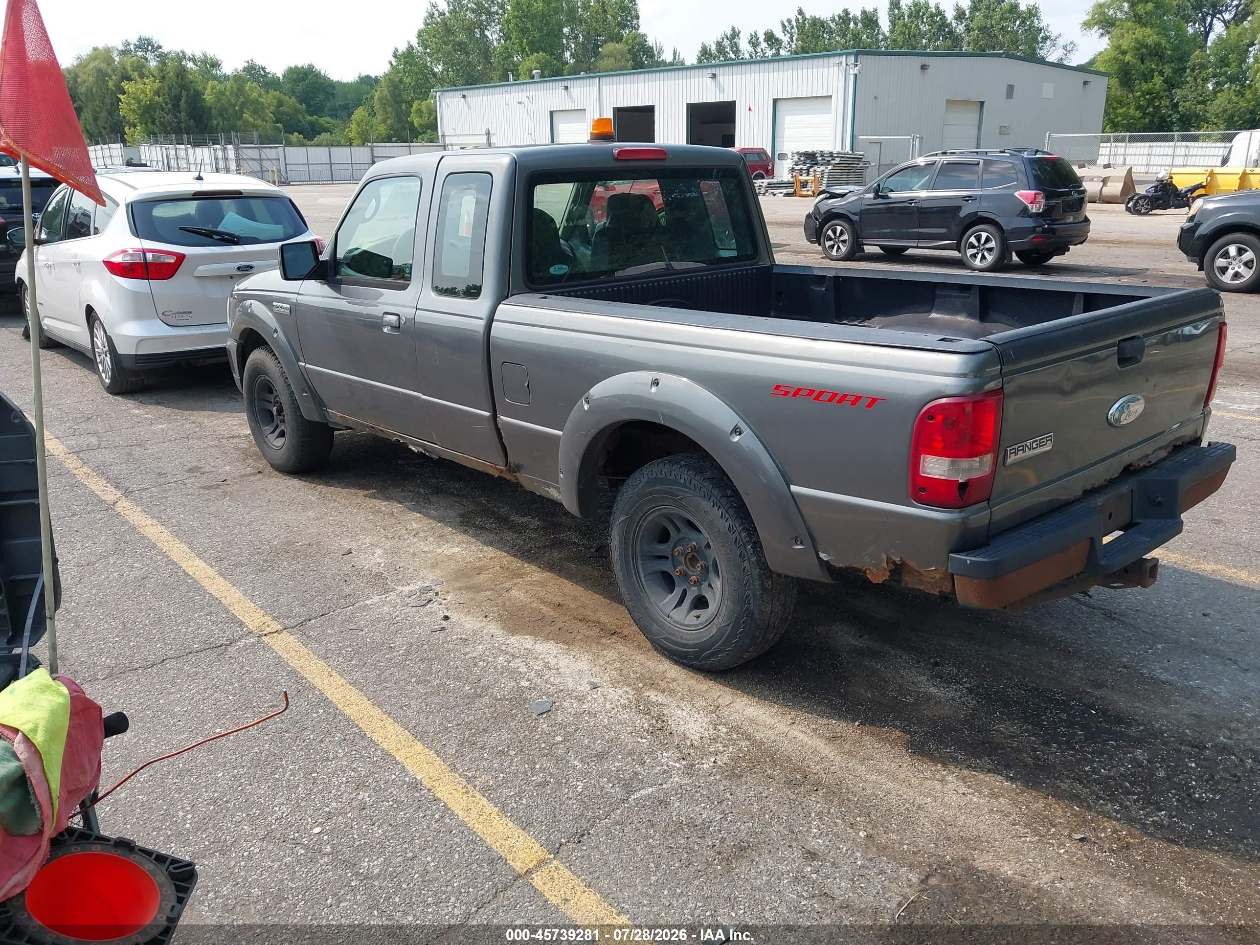 2008 Ford Ranger Sport/xlt Black vin: 1FTYR44U08PA37405