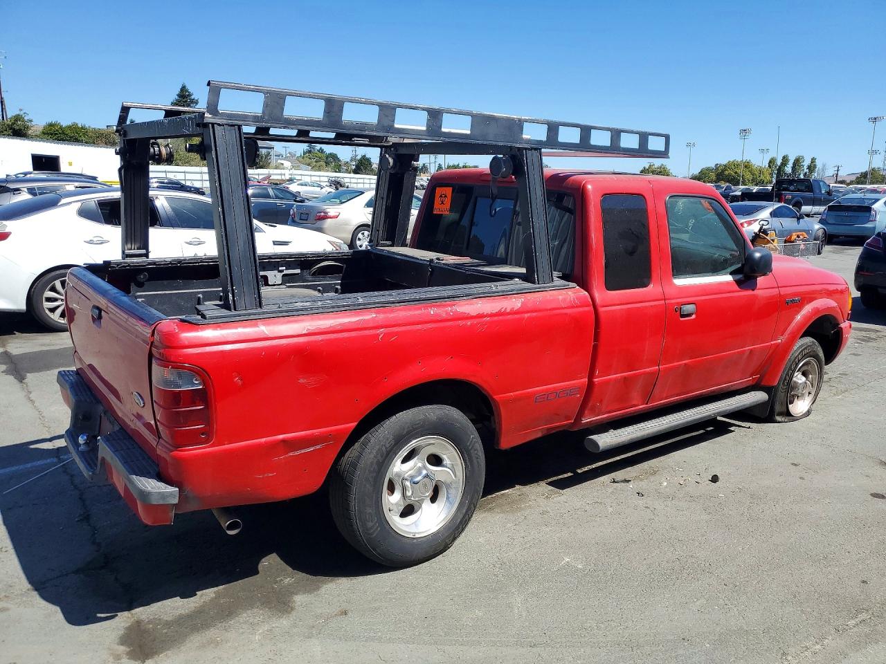 2002 Ford Ranger Super Cab Red vin: 1FTYR44U12PA34763