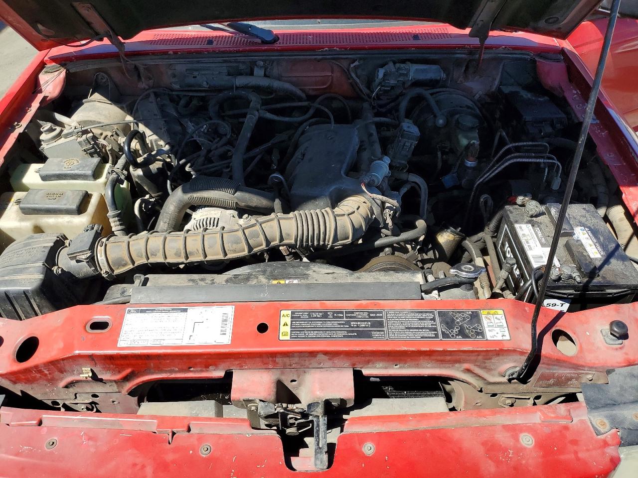 2002 Ford Ranger Super Cab Red vin: 1FTYR44U12PA34763