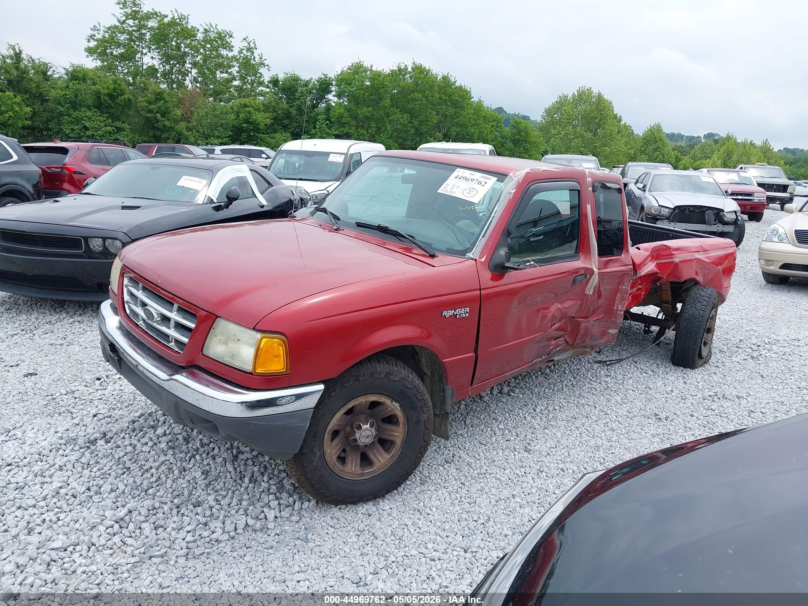 2002 Ford Ranger Edge/tremor/xlt Maroon vin: 1FTYR44U12TA42935
