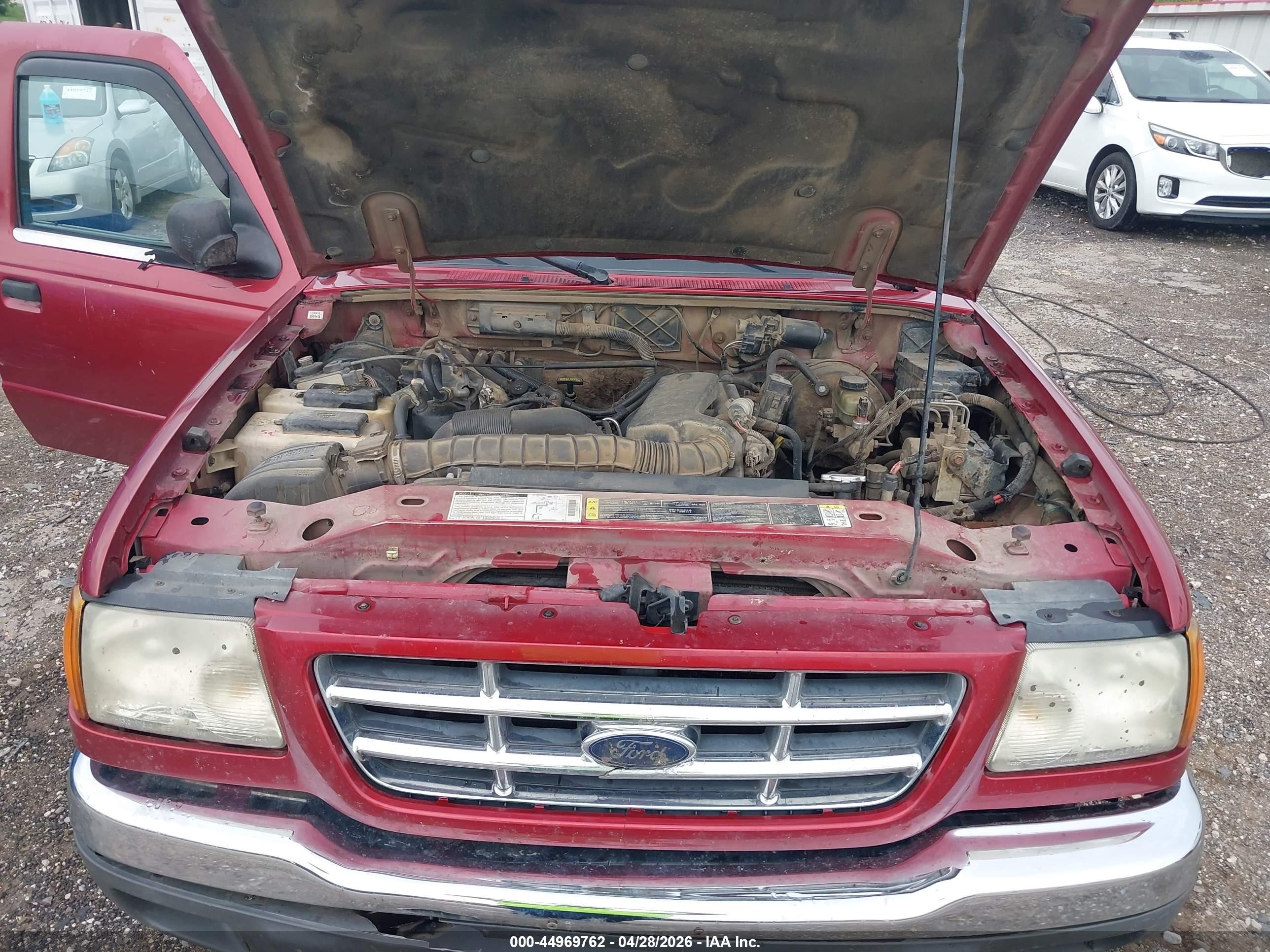 2002 Ford Ranger Edge/tremor/xlt Maroon vin: 1FTYR44U12TA42935