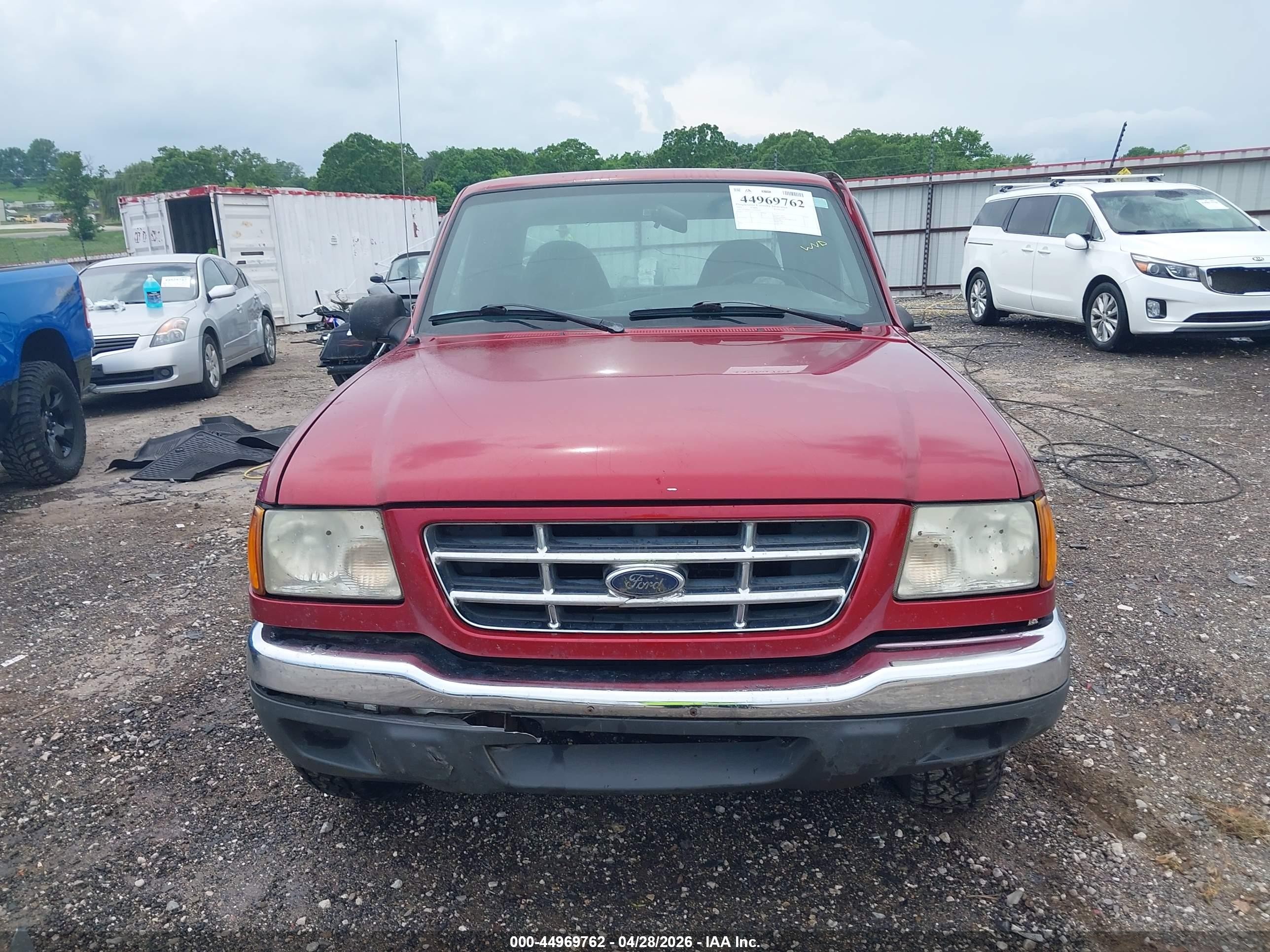 2002 Ford Ranger Edge/tremor/xlt Maroon vin: 1FTYR44U12TA42935