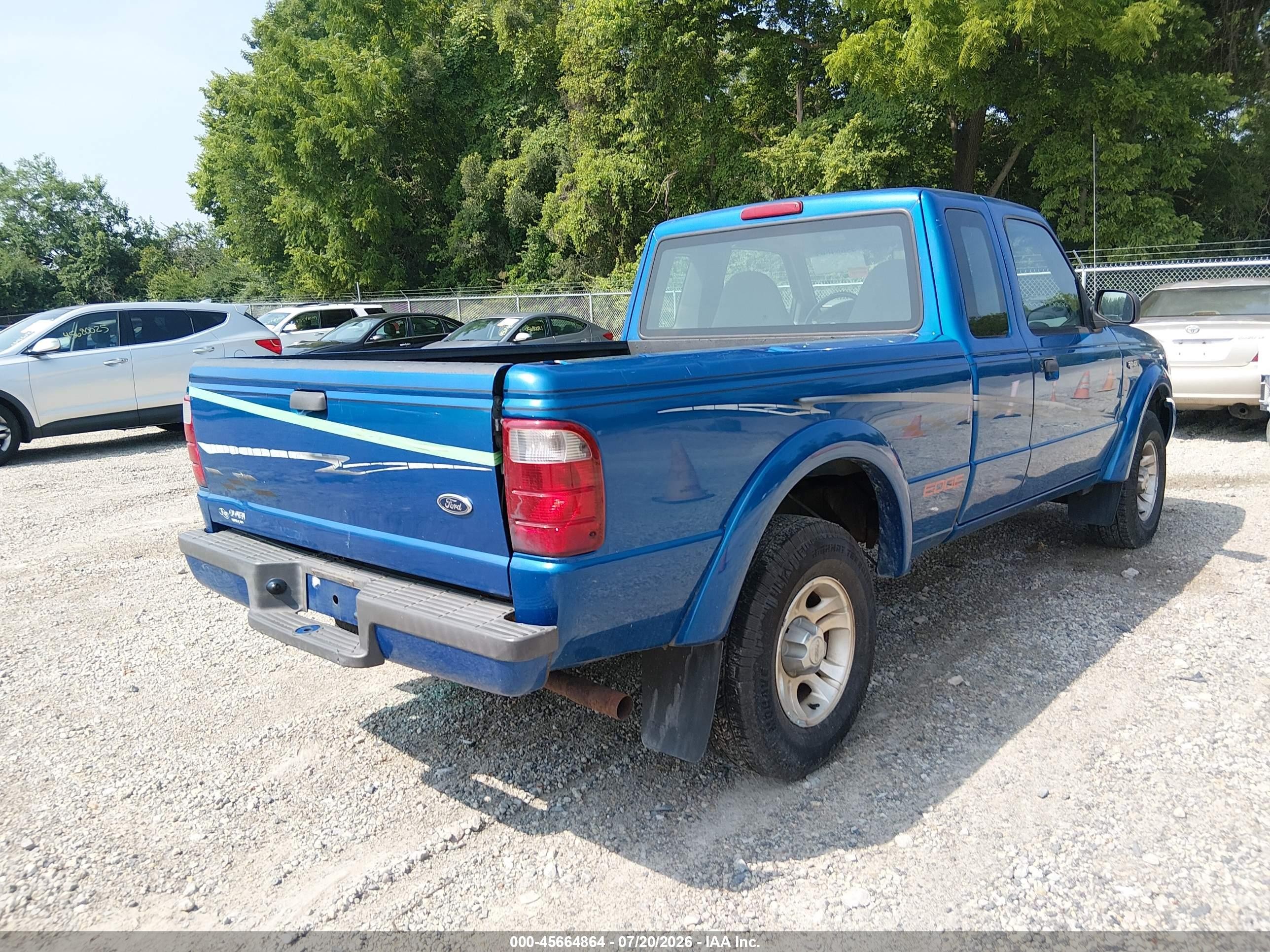 2002 Ford Ranger Edge/tremor/xlt Синий vin: 1FTYR44U12TA45124