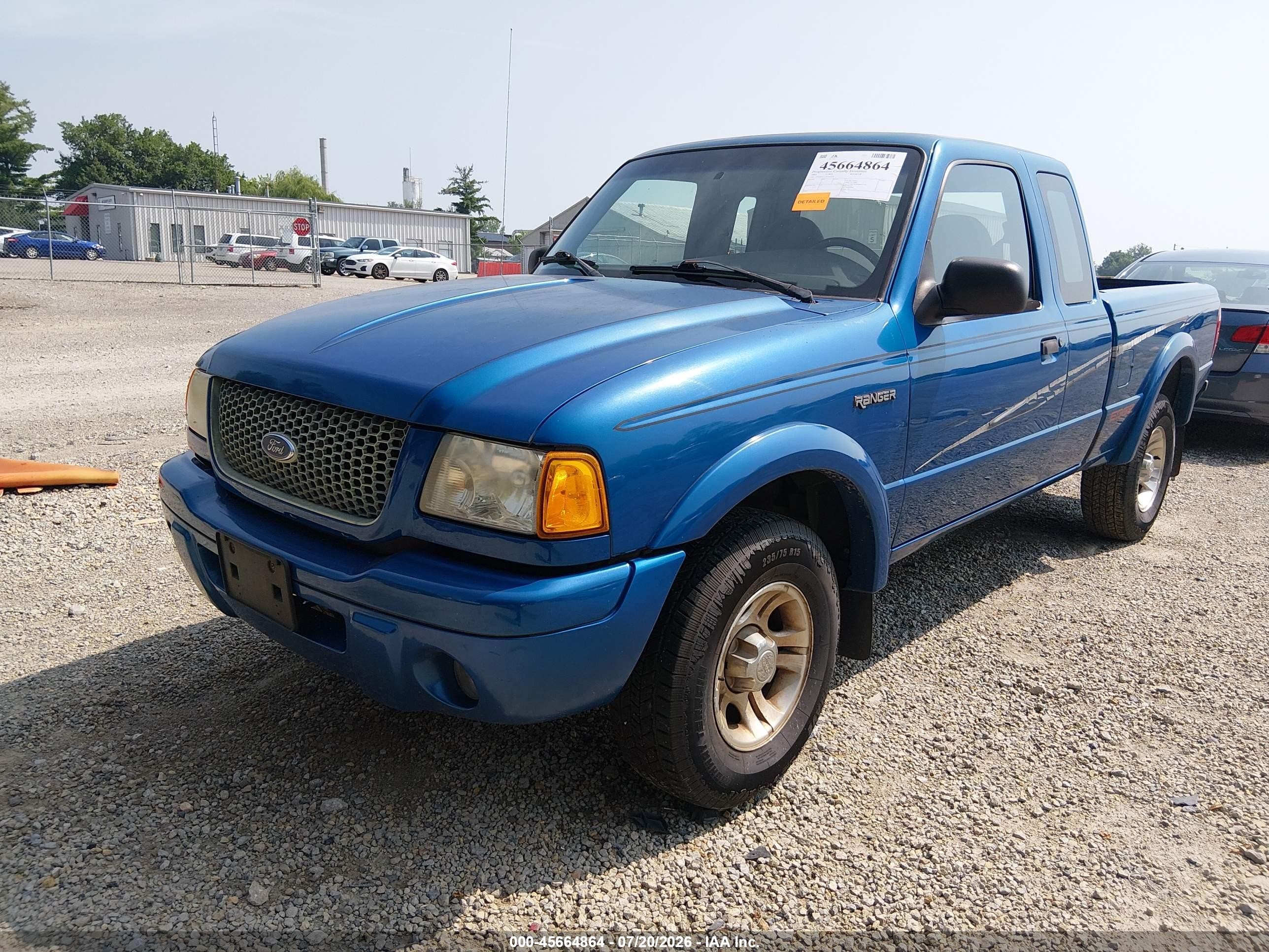 2002 Ford Ranger Edge/tremor/xlt Синий vin: 1FTYR44U12TA45124