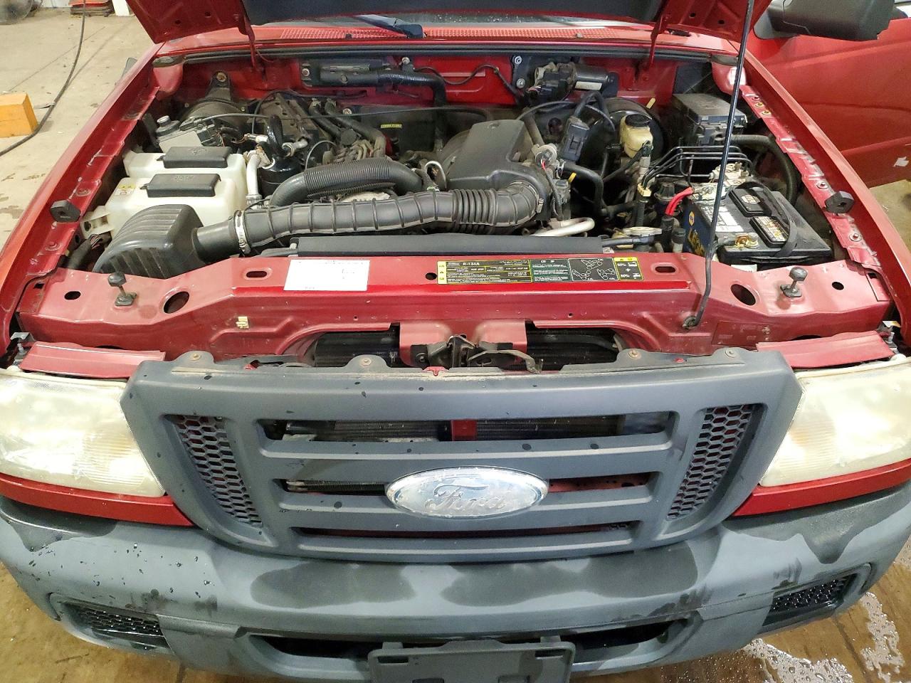 2006 Ford Ranger Super Cab Red vin: 1FTYR44U16PA76694