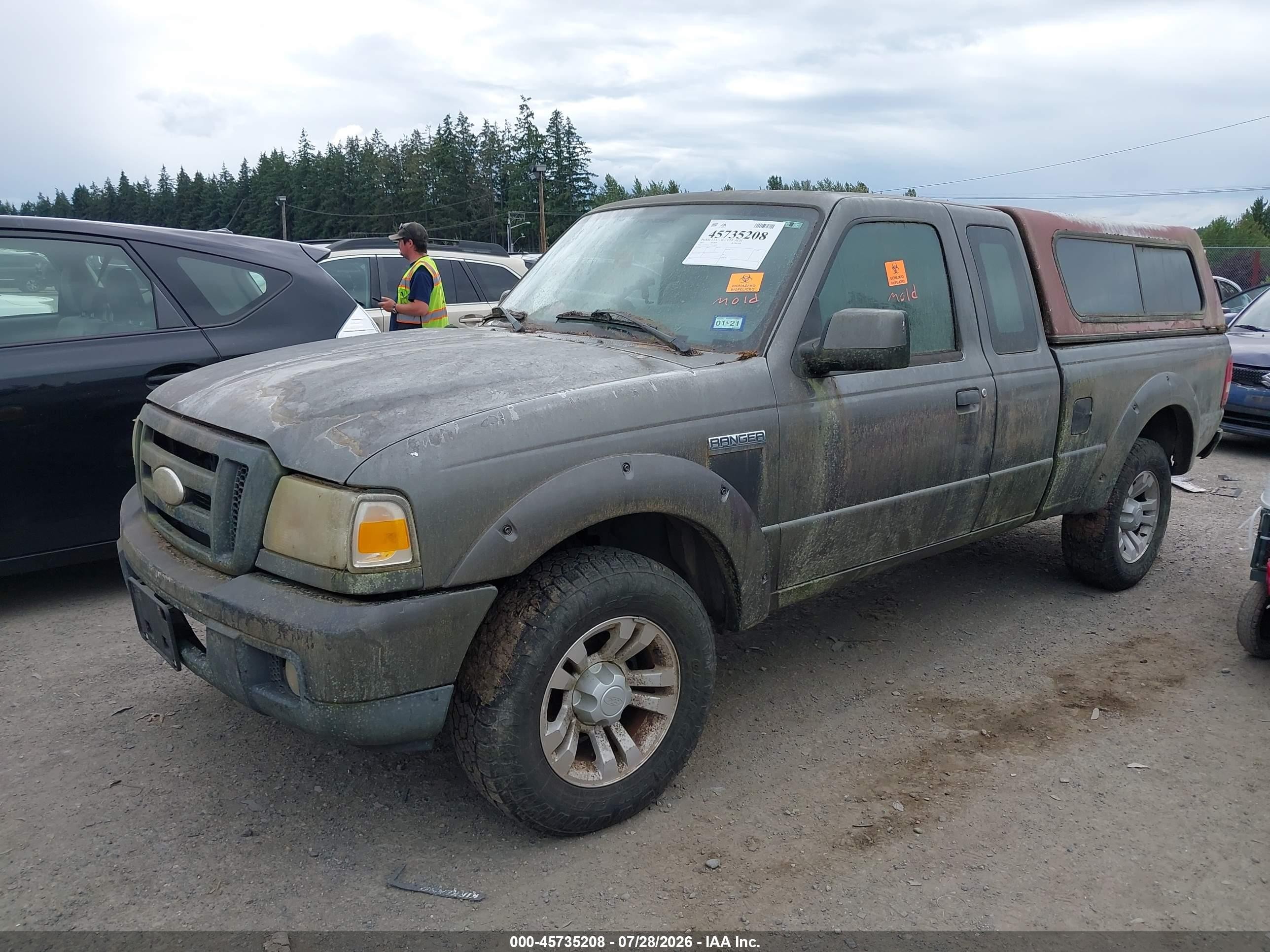 2007 Ford Ranger Sport/stx/xlt Gray vin: 1FTYR44U17PA18022