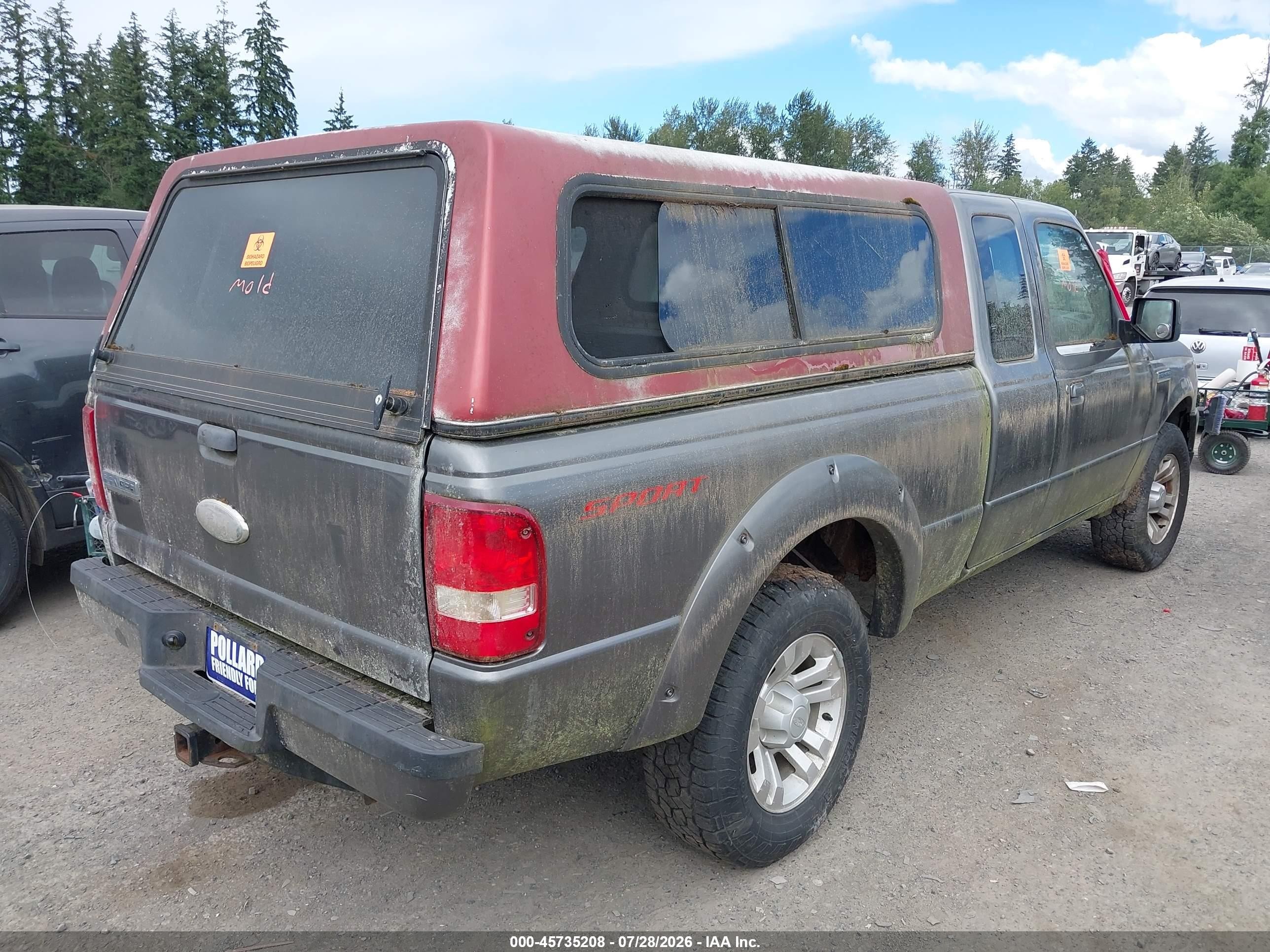 2007 Ford Ranger Sport/stx/xlt Gray vin: 1FTYR44U17PA18022