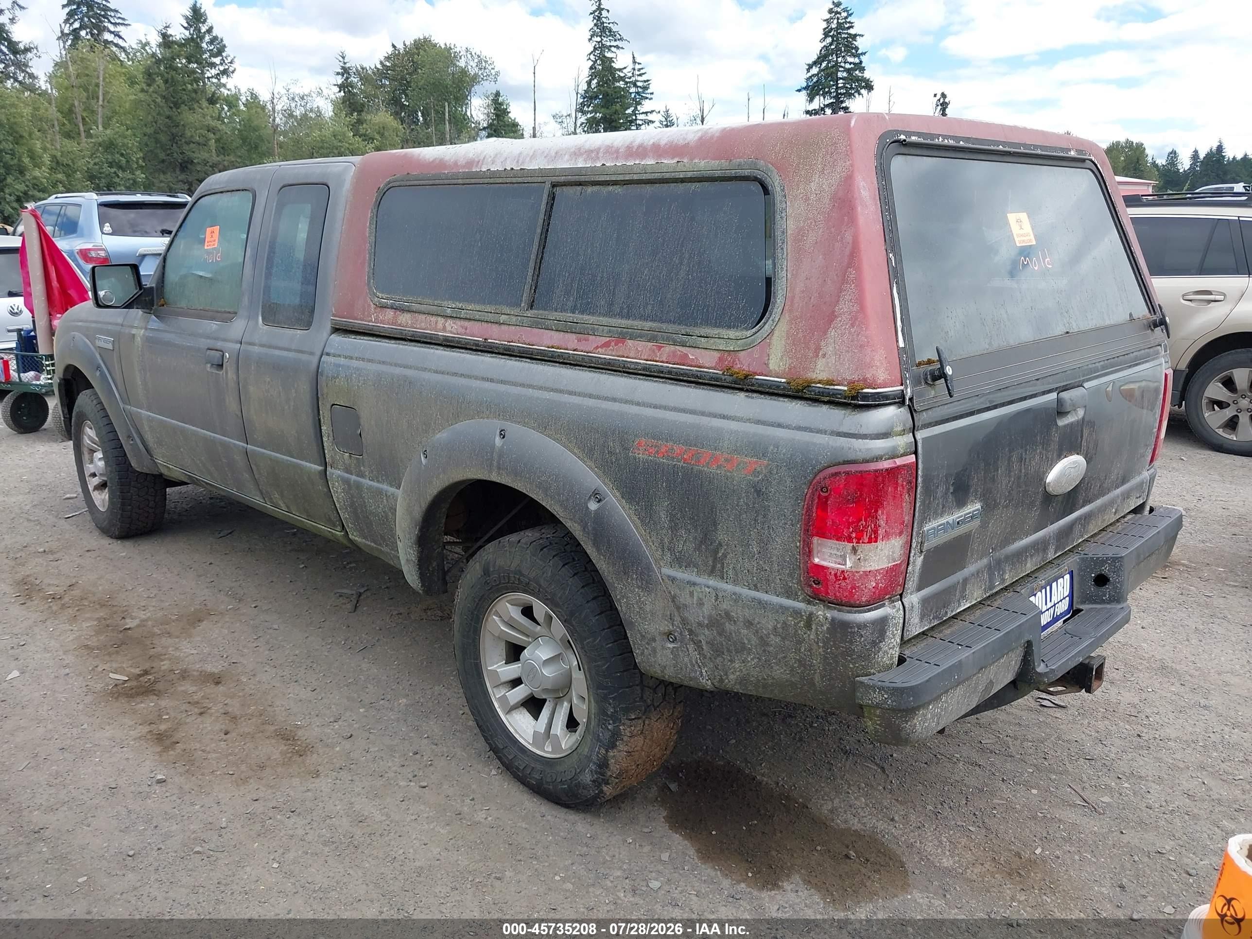 2007 Ford Ranger Sport/stx/xlt Gray vin: 1FTYR44U17PA18022