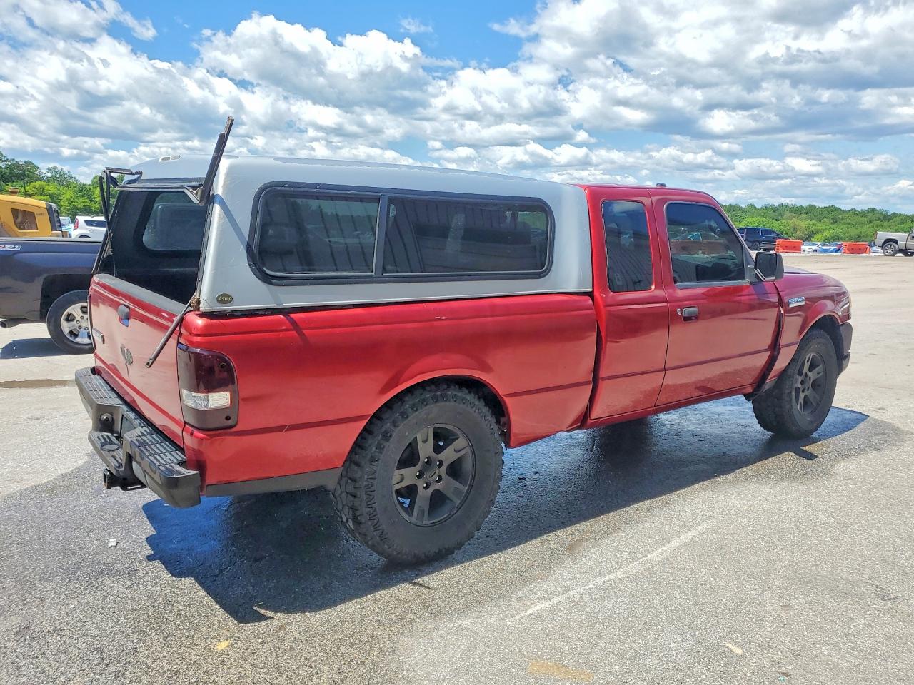 2007 Ford Ranger Super Cab Burgundy vin: 1FTYR44U17PA43972