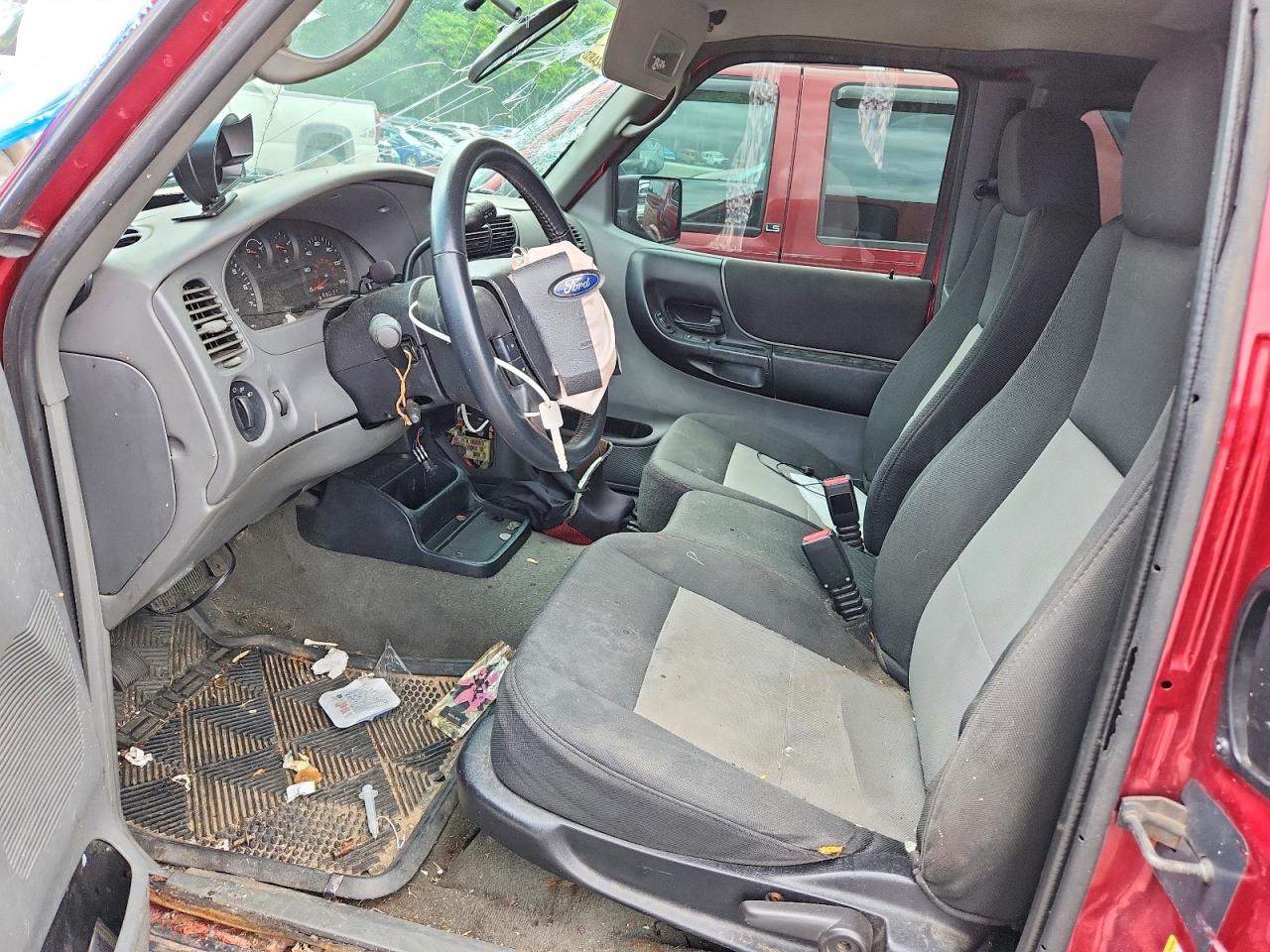 2007 Ford Ranger Super Cab Burgundy vin: 1FTYR44U17PA43972