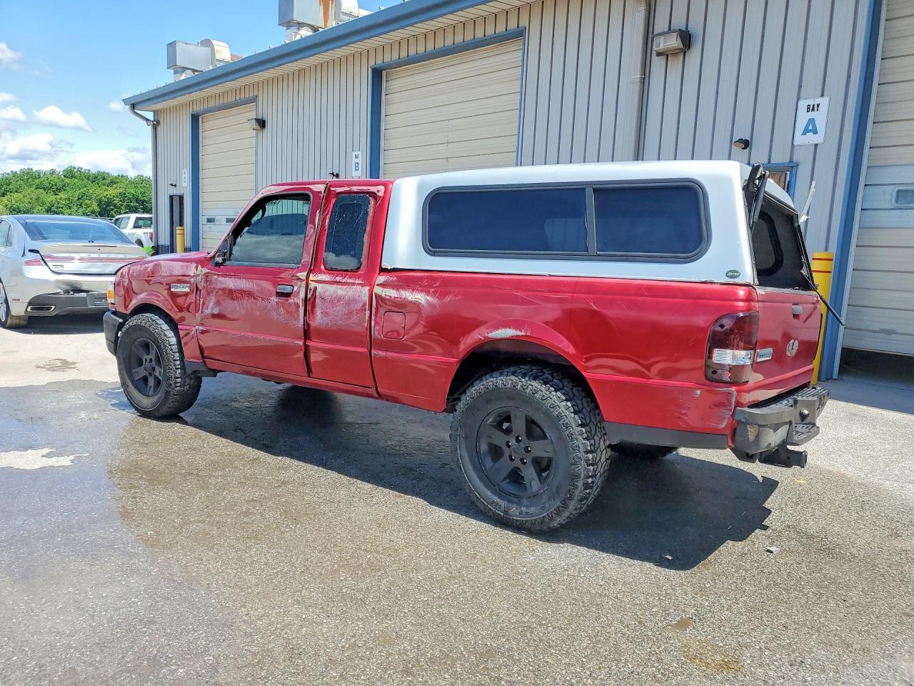 2007 Ford Ranger Super Cab Burgundy vin: 1FTYR44U17PA43972