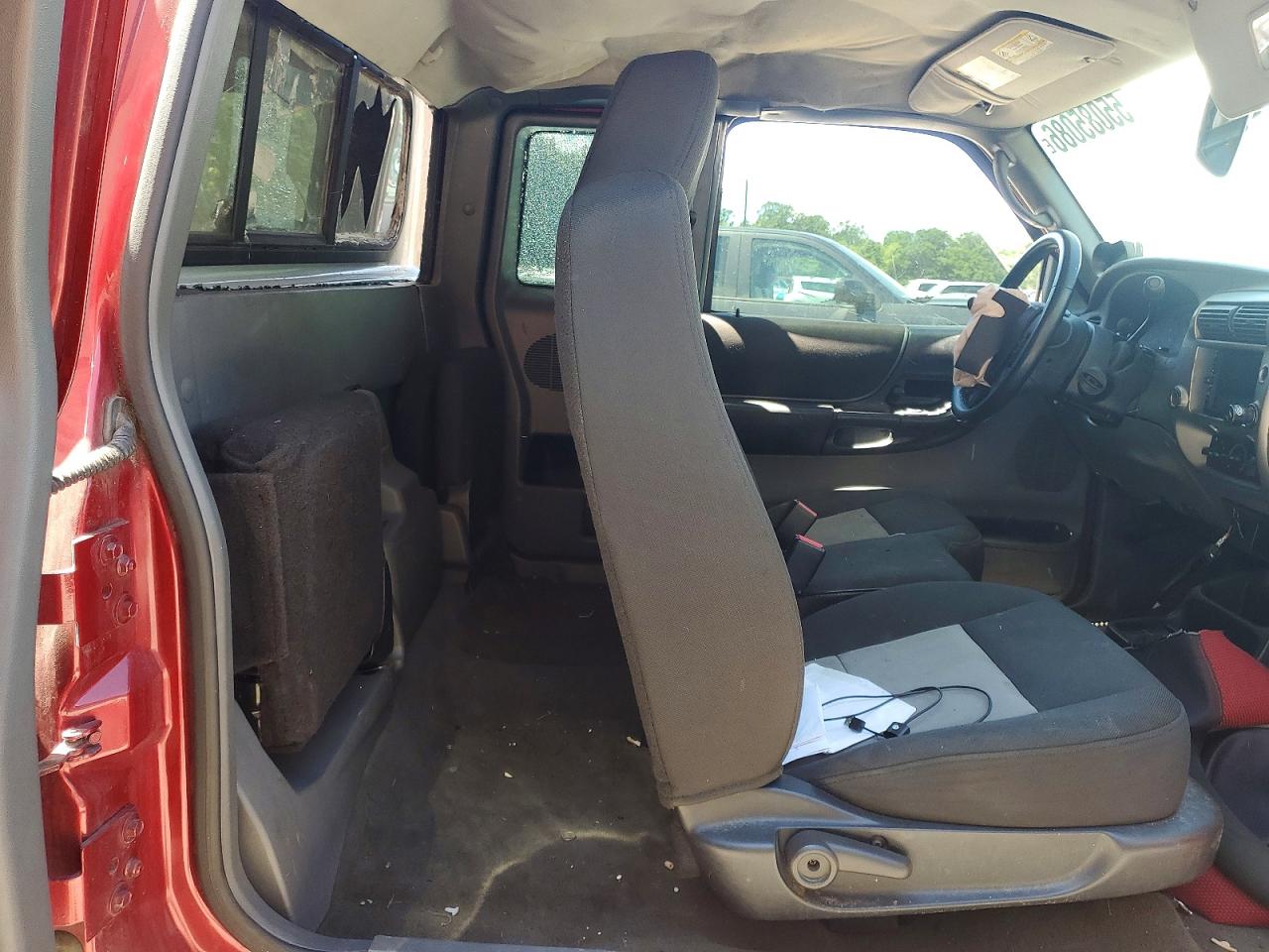 2007 Ford Ranger Super Cab Burgundy vin: 1FTYR44U17PA43972