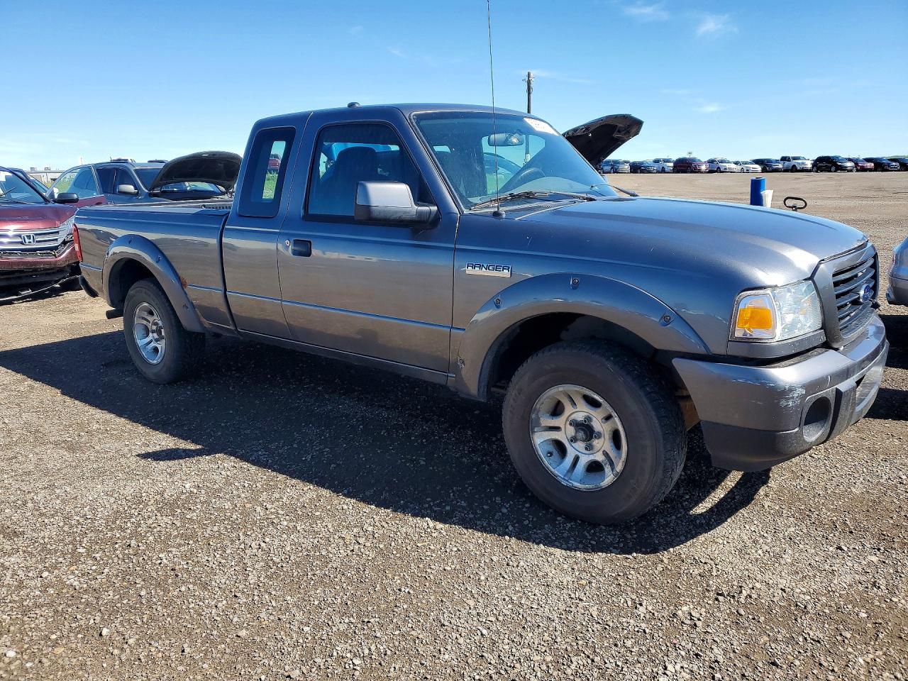 2008 Ford Ranger Super Cab Gray vin: 1FTYR44U18PA52771