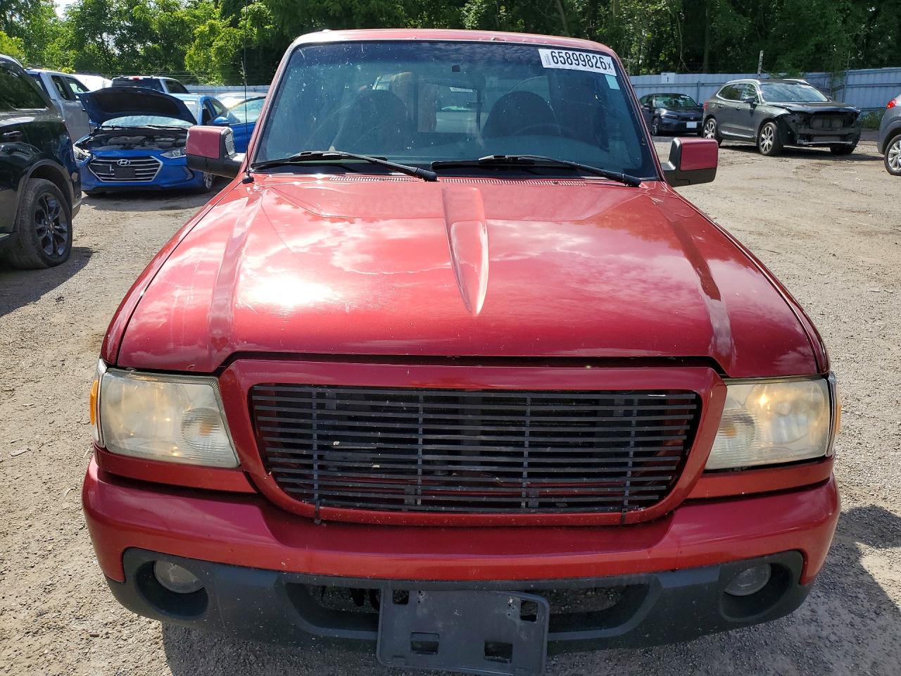 2008 Ford Ranger Super Cab Red vin: 1FTYR44U18PA70896