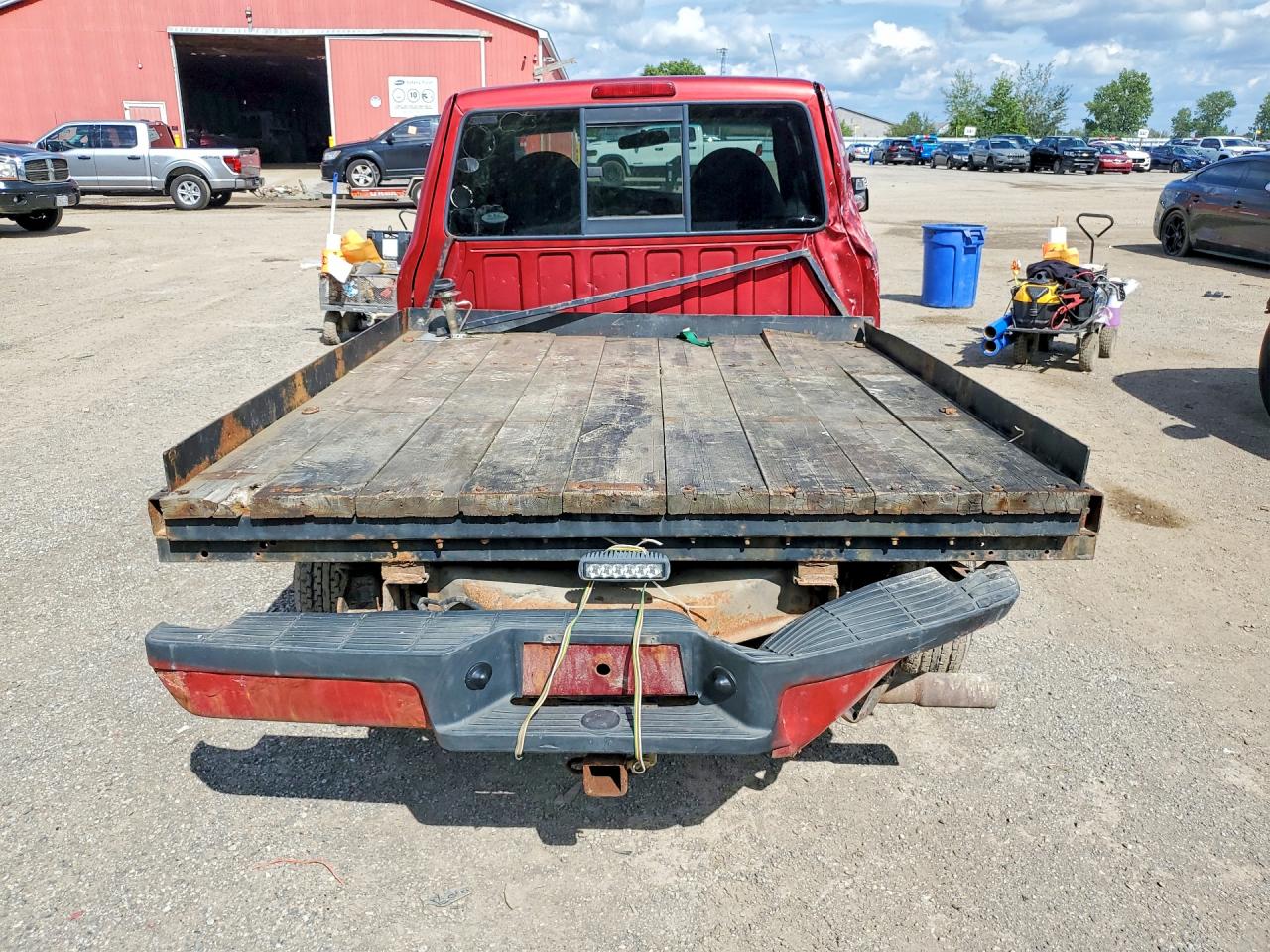 2008 Ford Ranger Super Cab Red vin: 1FTYR44U18PA70896