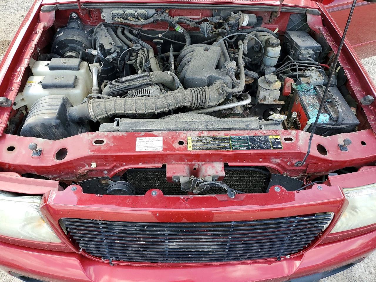 2008 Ford Ranger Super Cab Red vin: 1FTYR44U18PA70896
