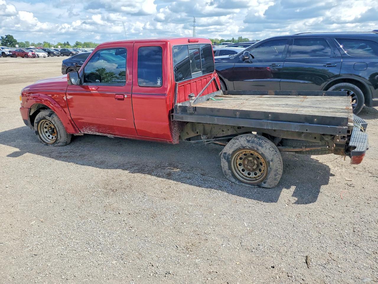 2008 Ford Ranger Super Cab Red vin: 1FTYR44U18PA70896