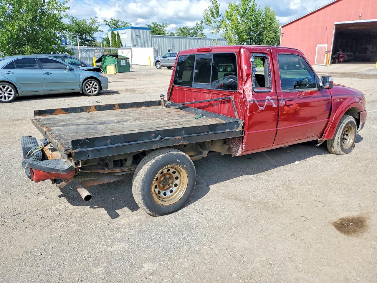 2008 Ford Ranger Super Cab Red vin: 1FTYR44U18PA70896